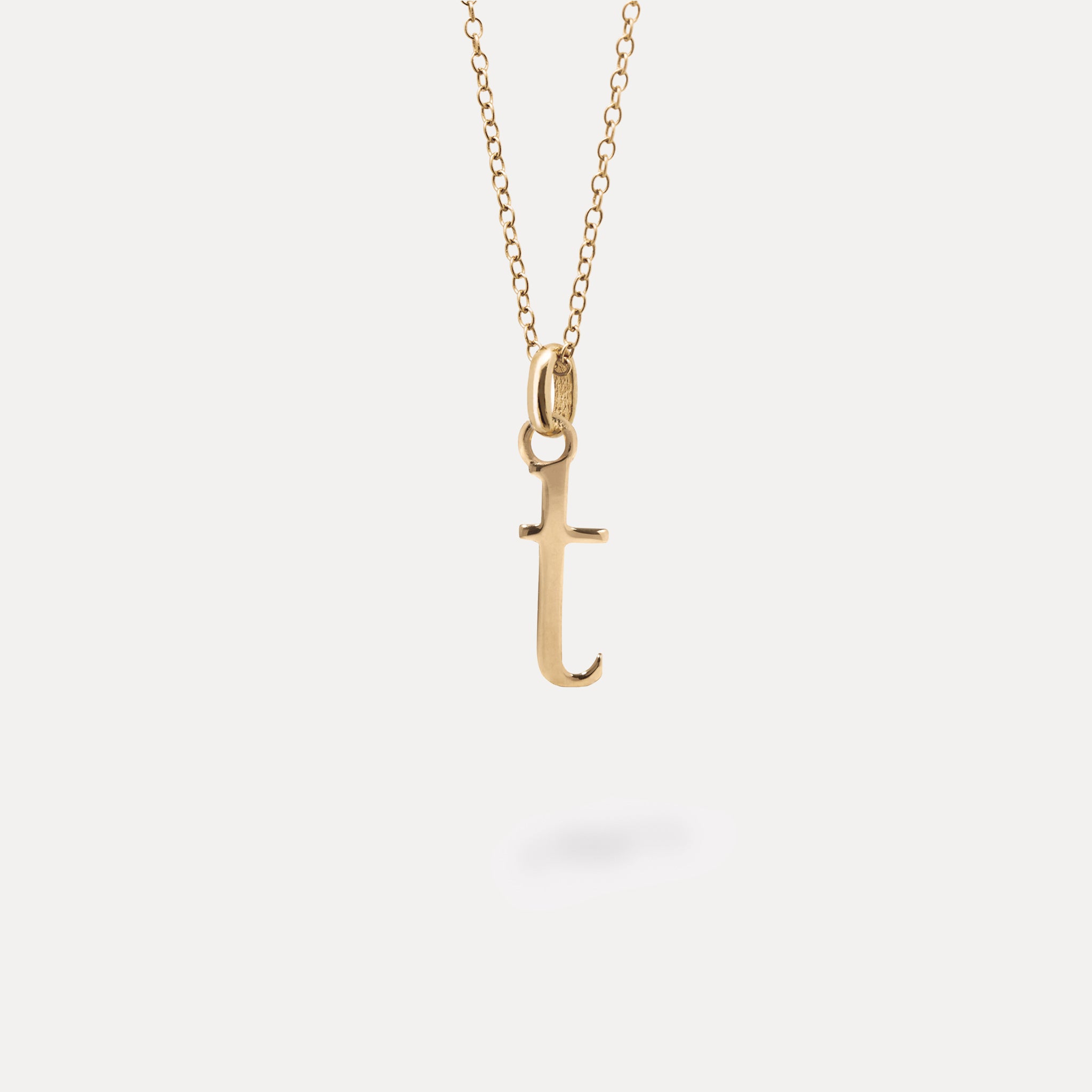 Initial with Anchor Chain | 14k Gold