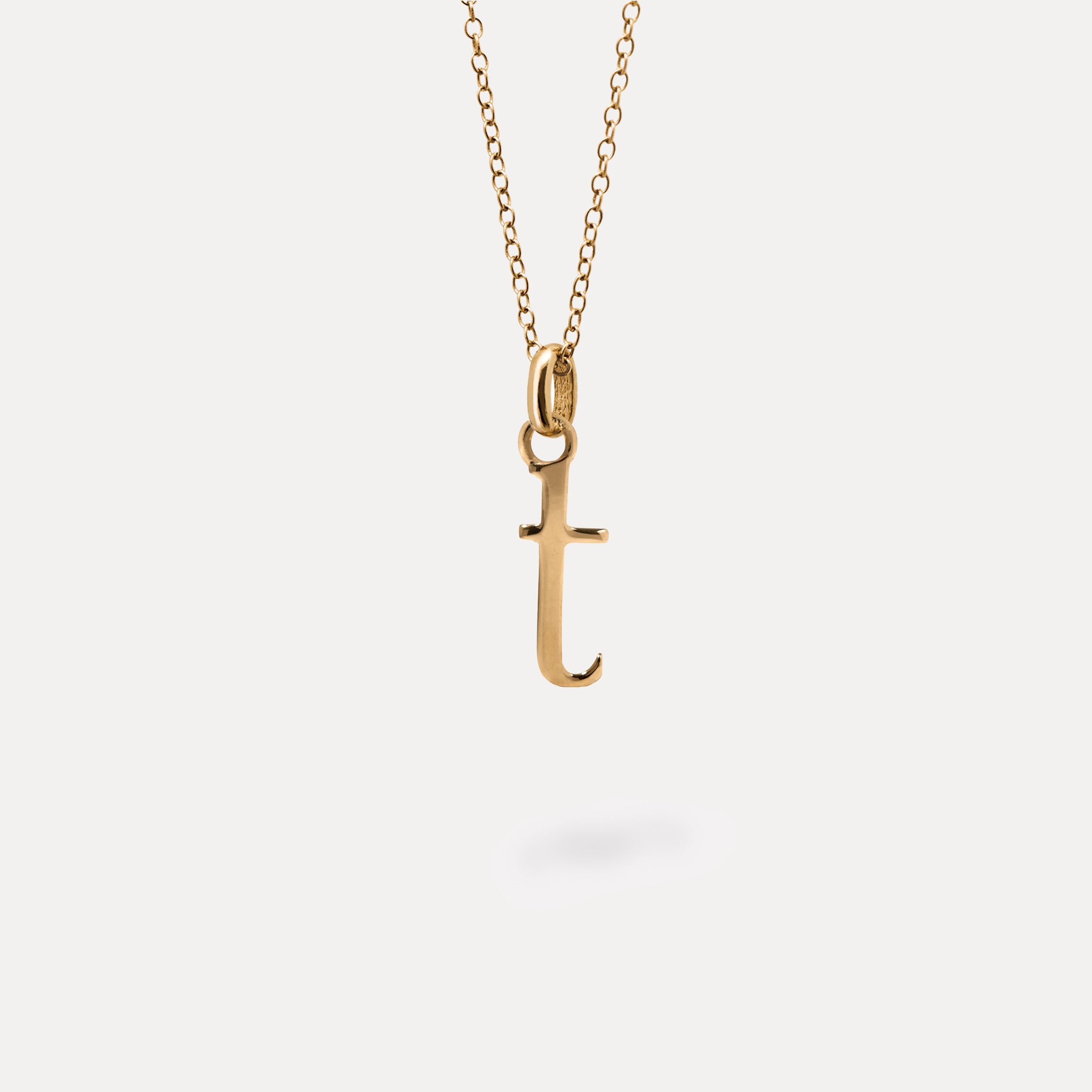 Initial with Anchor Chain 24k Gold Vermeil