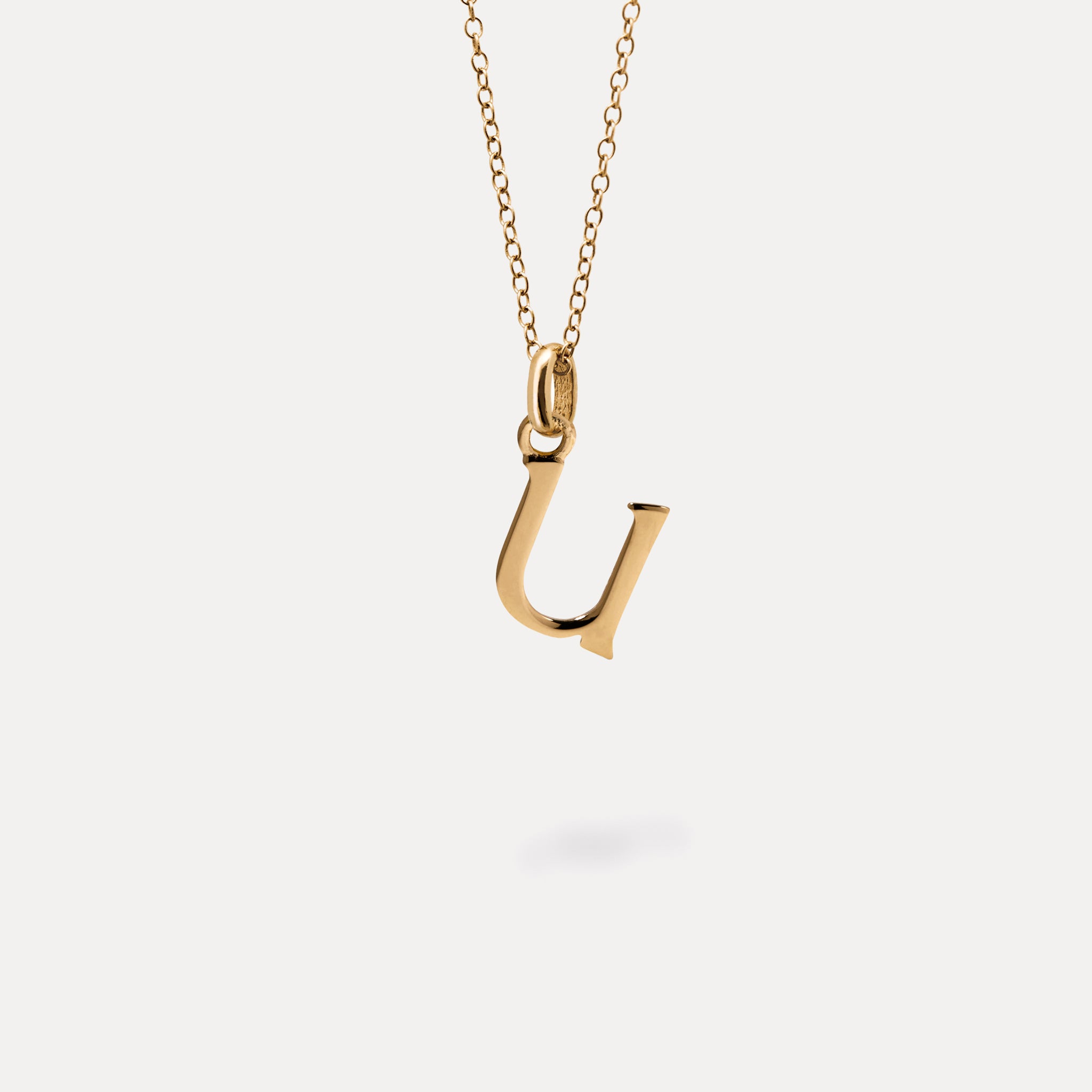 Initial with Anchor Chain 24k Gold Vermeil