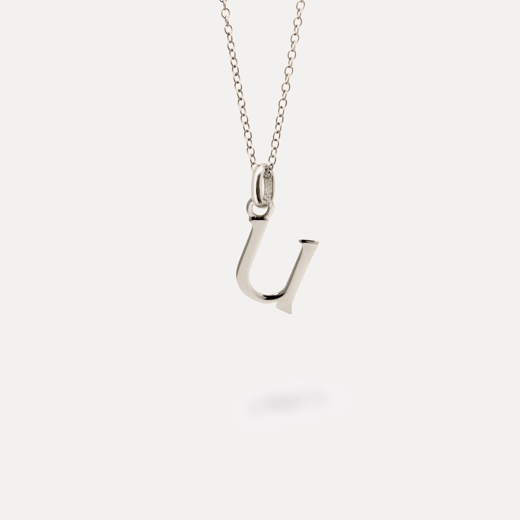 Initial with Anchor Chain 925 Silver