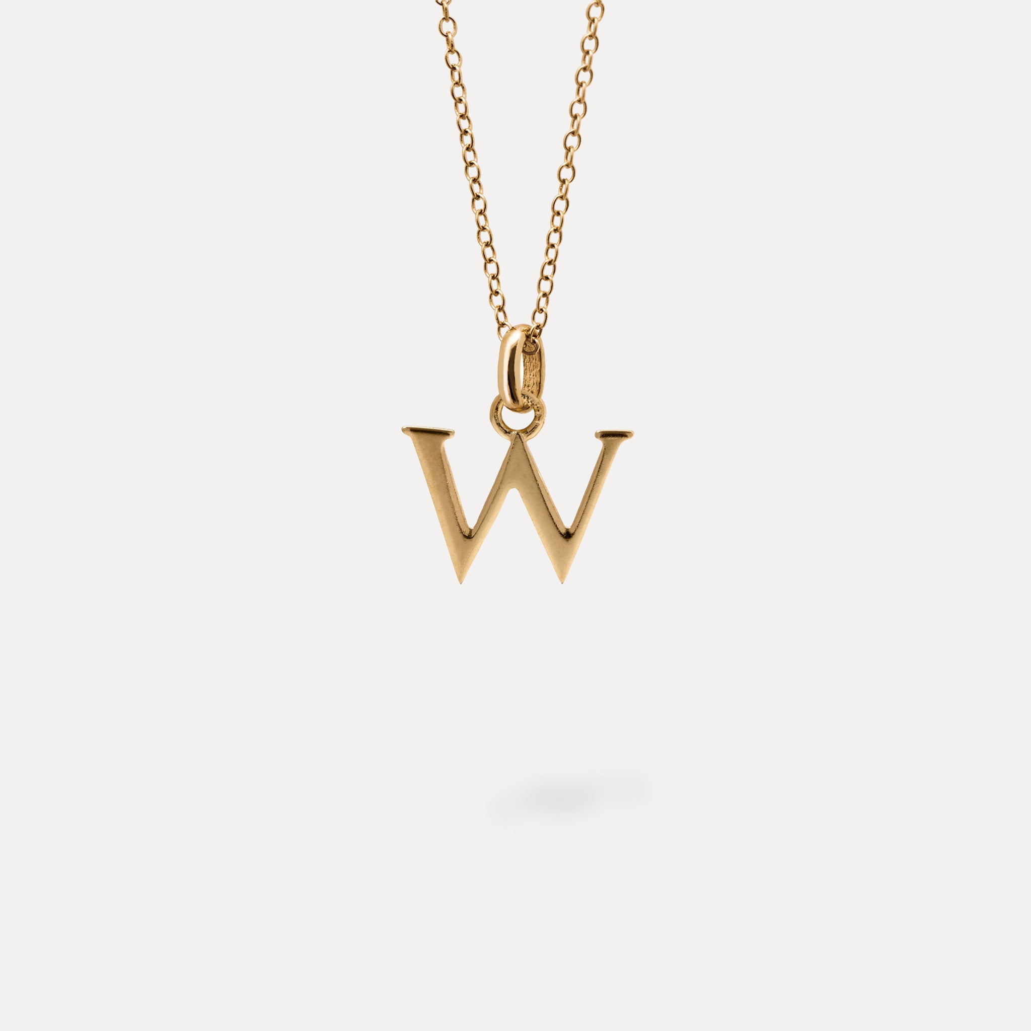 Initial with Anchor Chain 24k Gold Vermeil