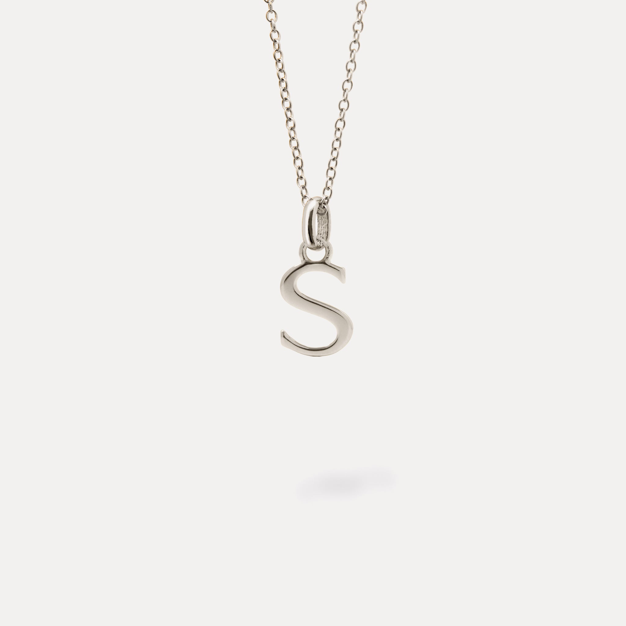 Initial with Anchor Chain 925 Silver