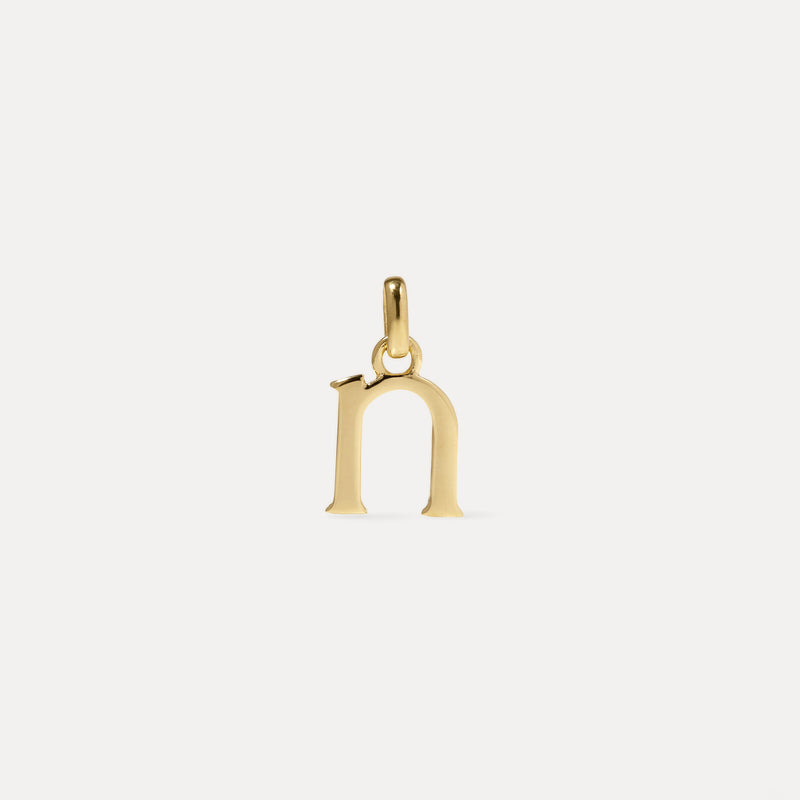 Initial Anhänger 14k Massivgold
