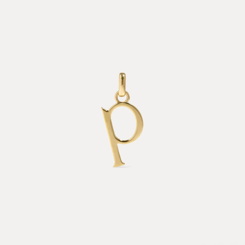 Initial Anhänger 14k Massivgold