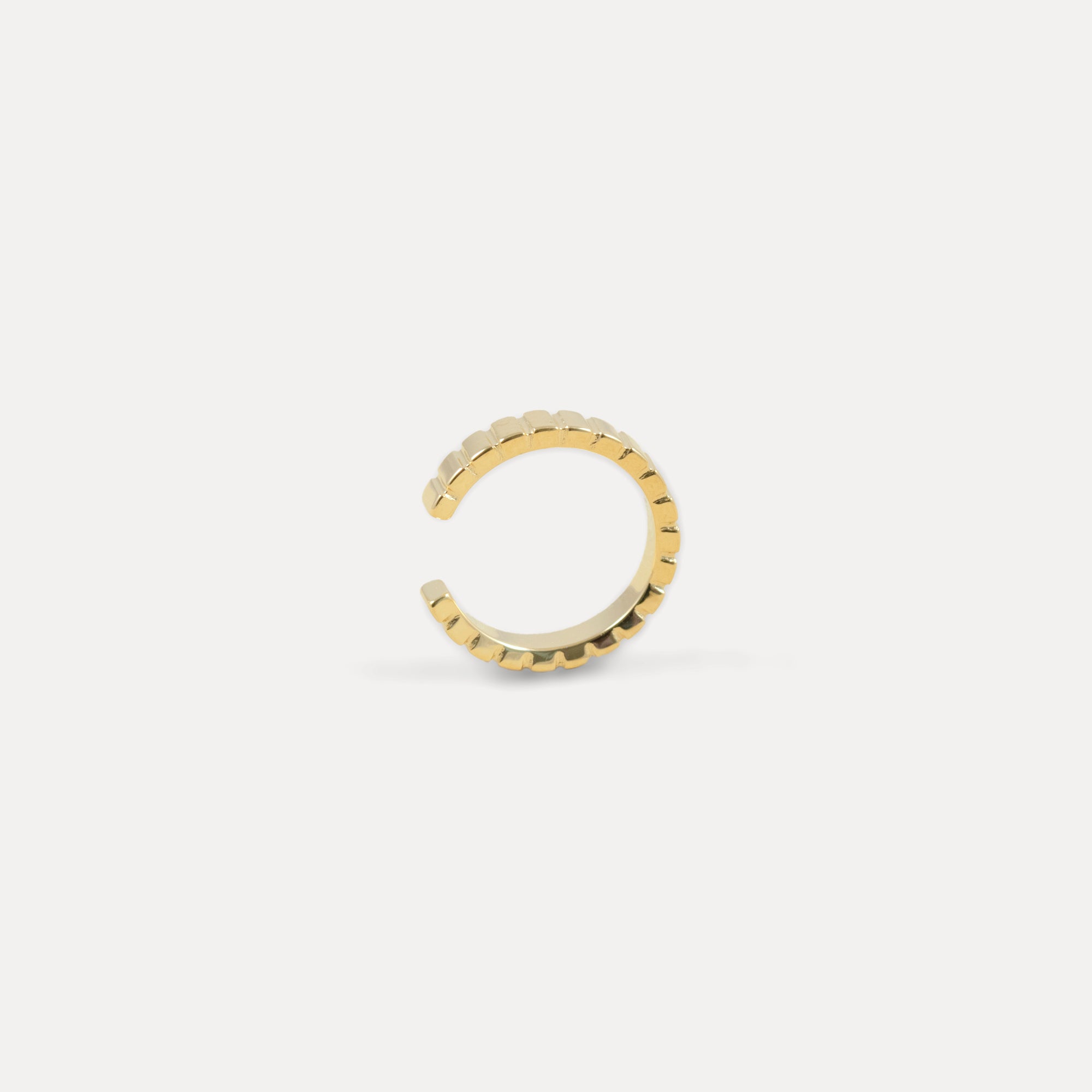 Ridged Ear Cuff | 14k Gold