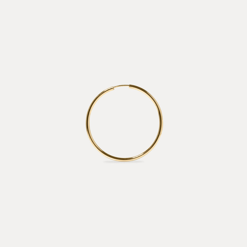 Basic Hoops 14k Solid Gold - Single