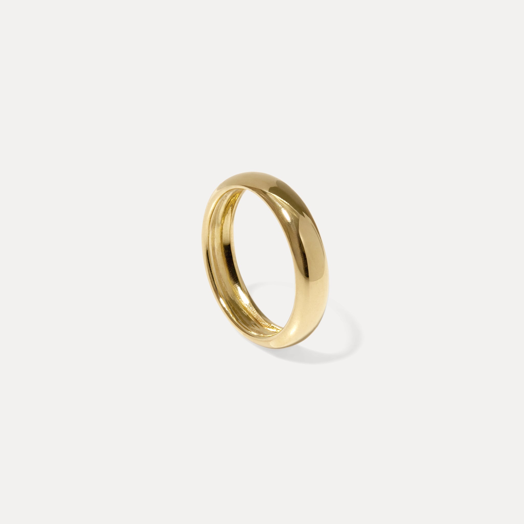 Mom Wedding Band Ring 14k Massivgold