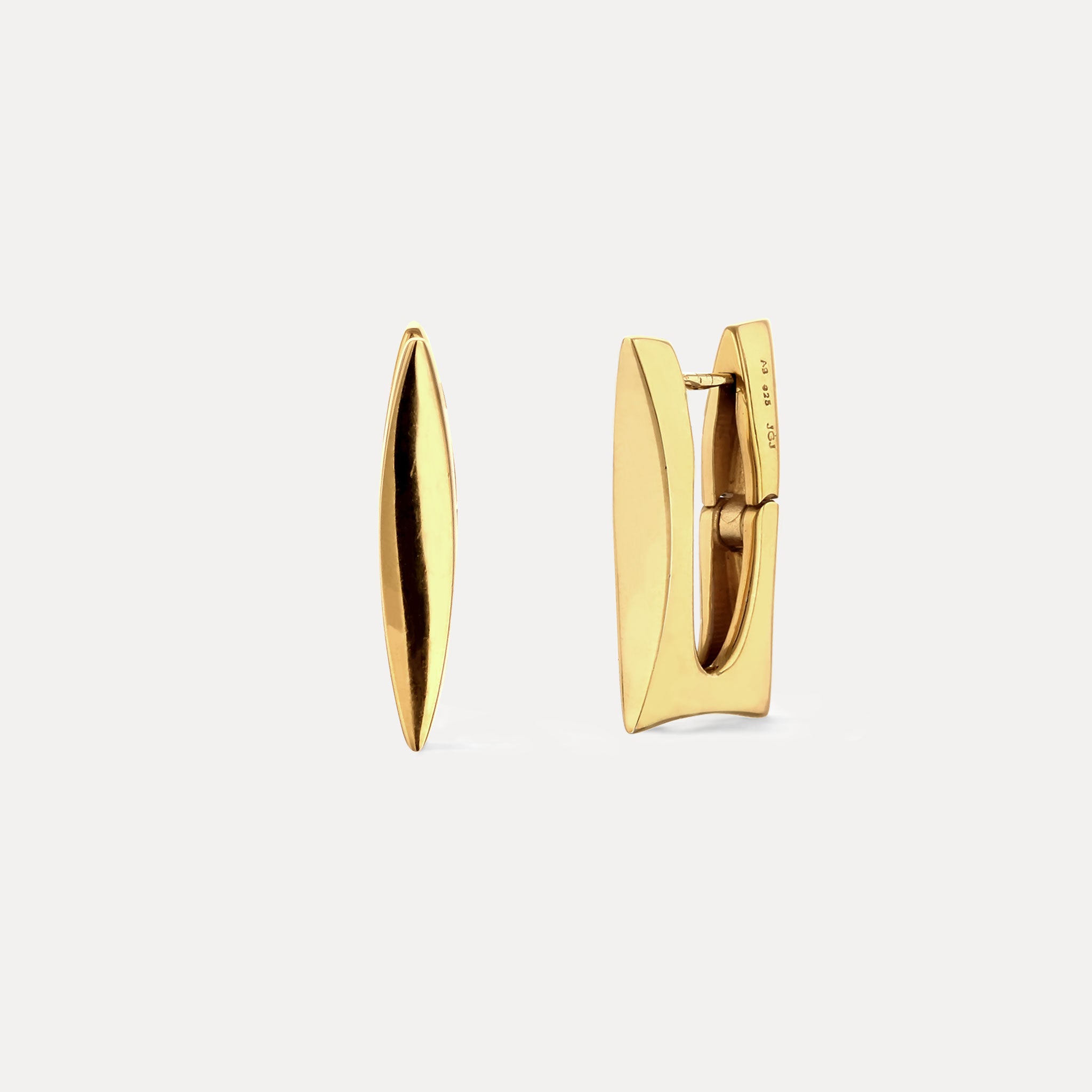 Marquise Arc Creolen Ohrringe