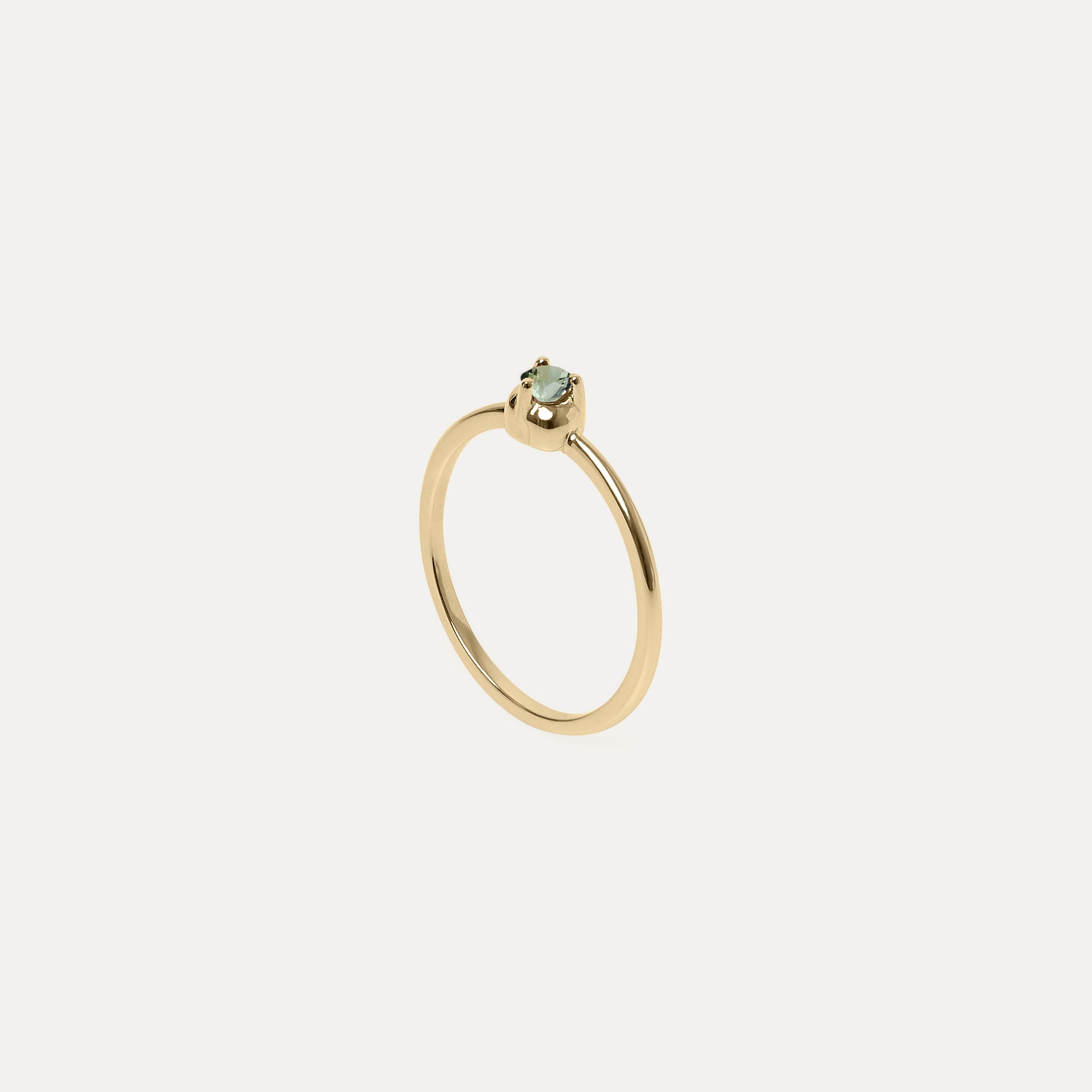 Mini Birthstone Ring | 14k Gold