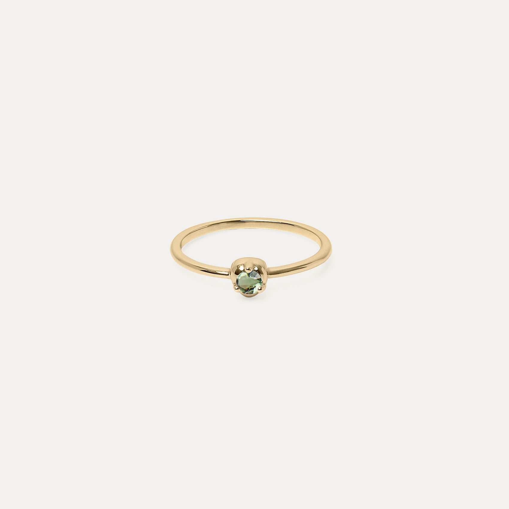 Mini Birthstone Ring | 14k Gold