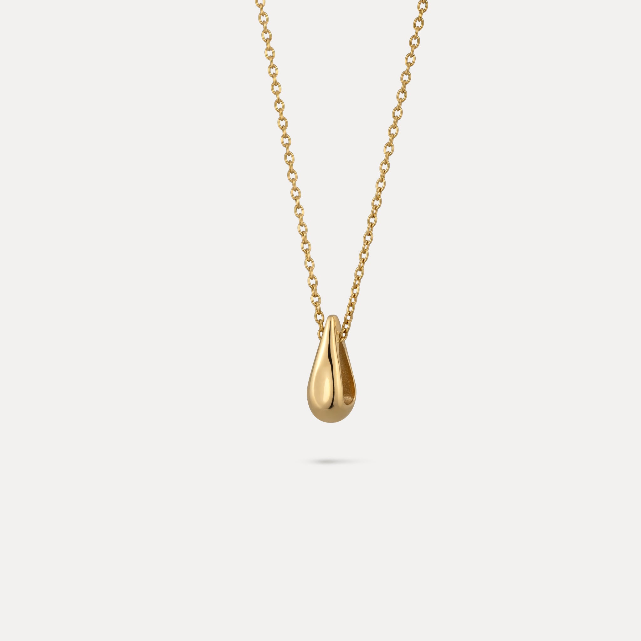 Mini Drop Pendant | 14k Gold