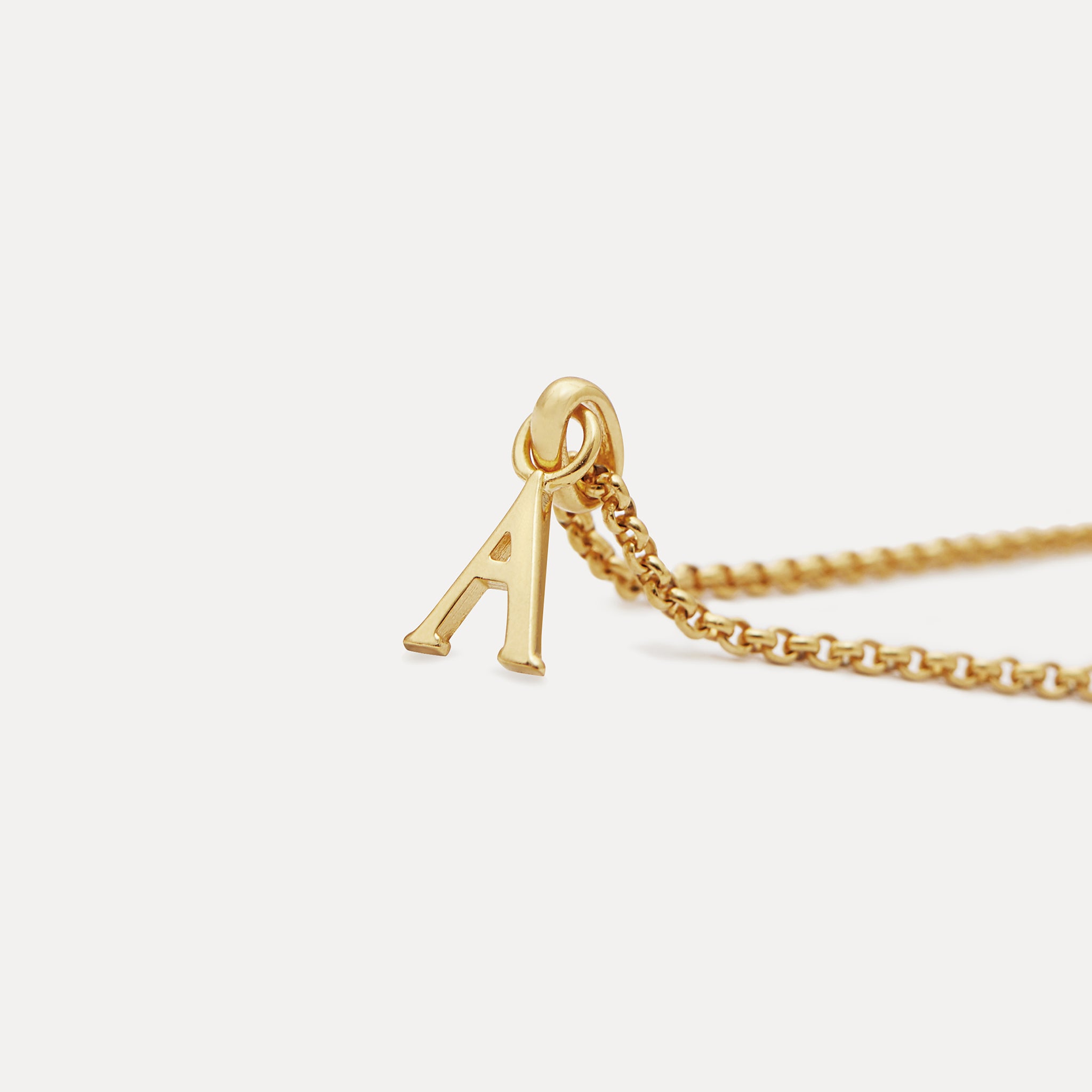 Mini Initial Pendant | 14k Gold