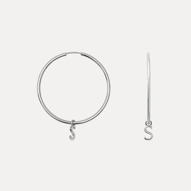 Mini Initial Hoops Big