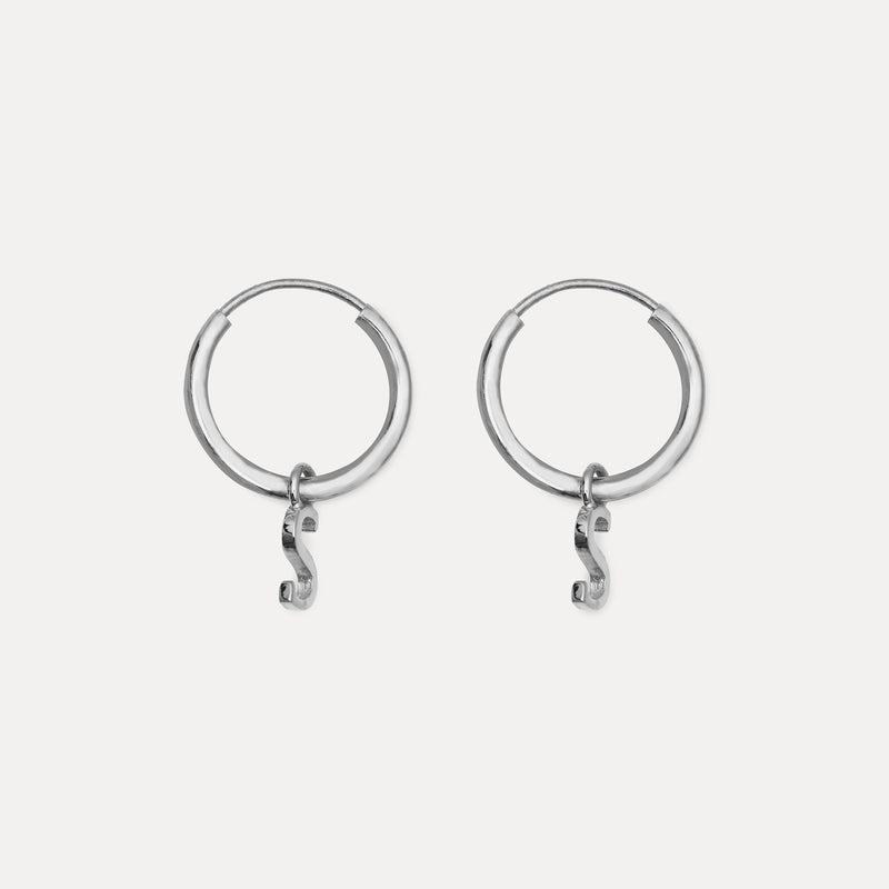 Mini Initial Hoops Small