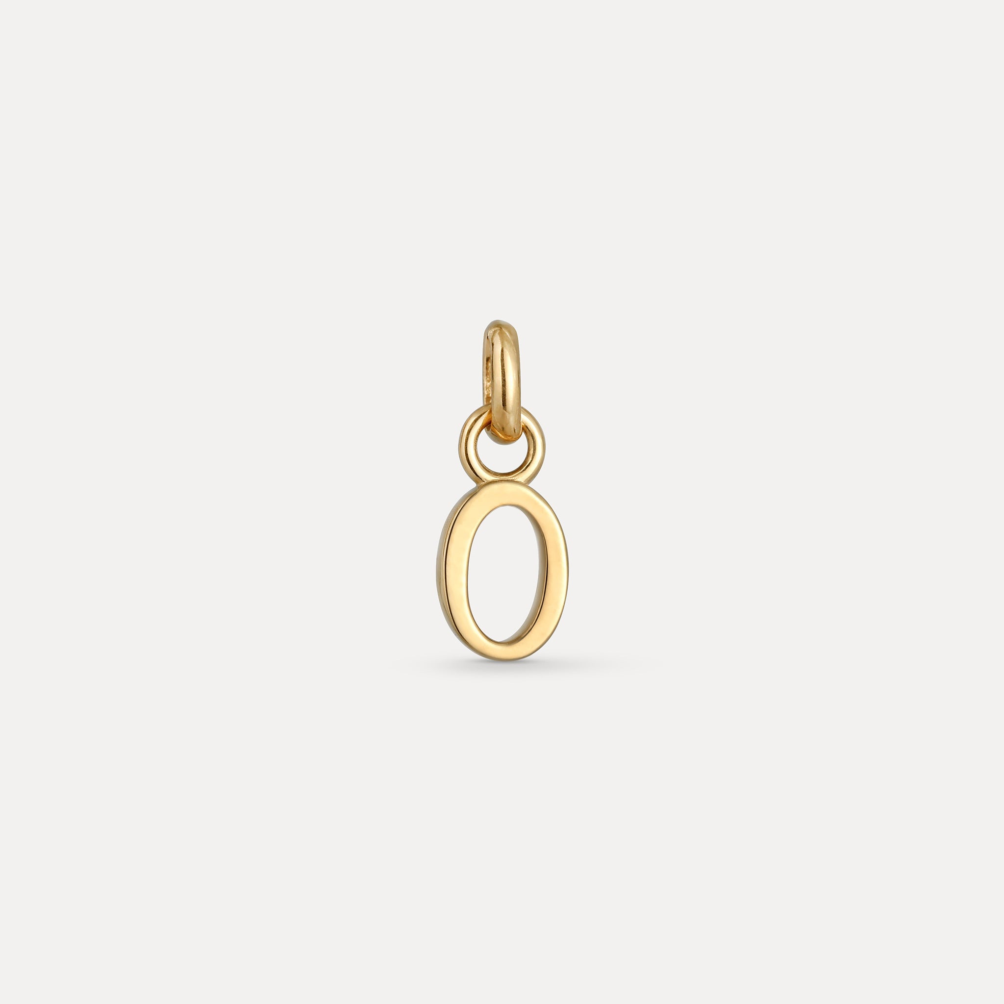 Mini Number Pendant | 14k Gold