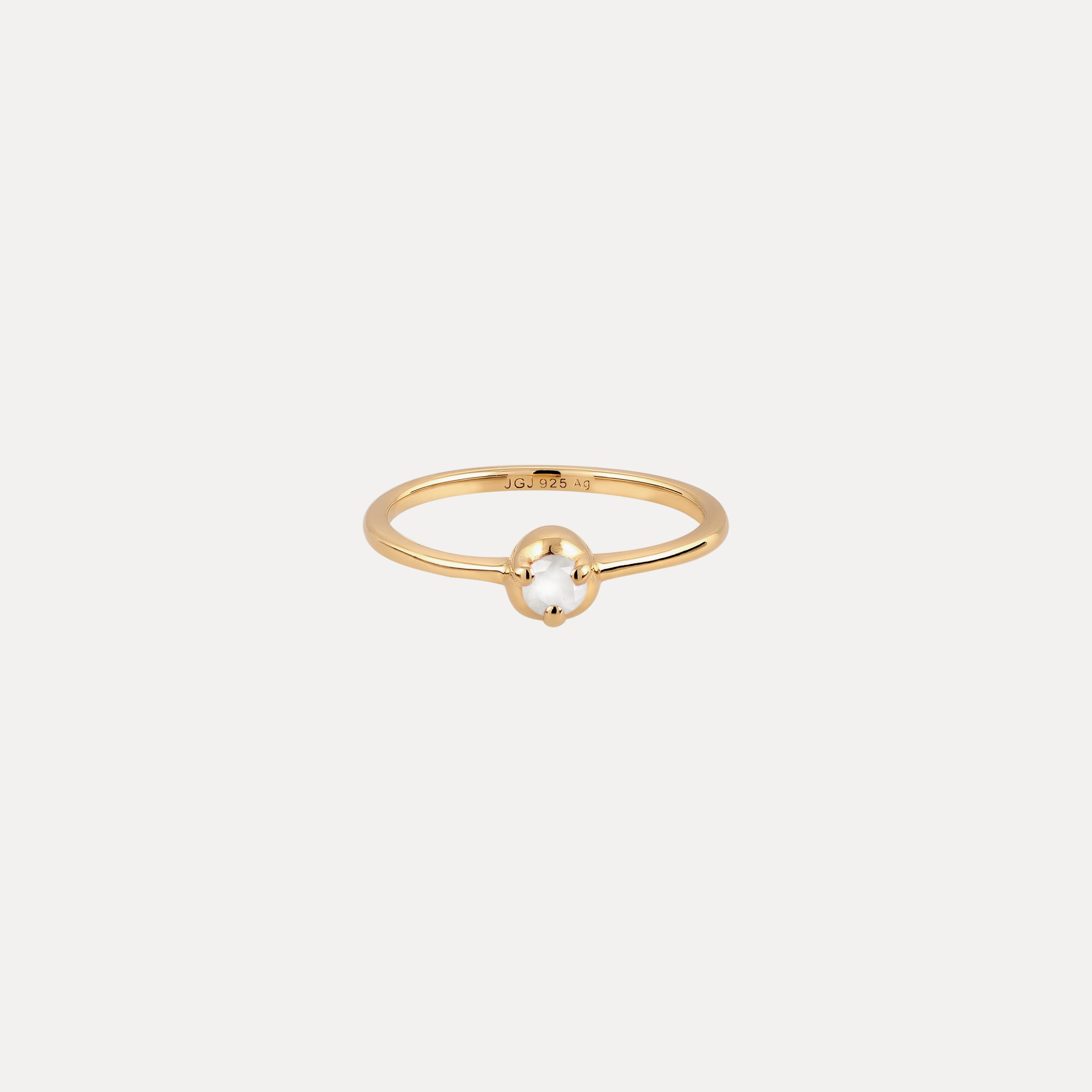 Mini Birthstone Ring 24k Gold Vermeil