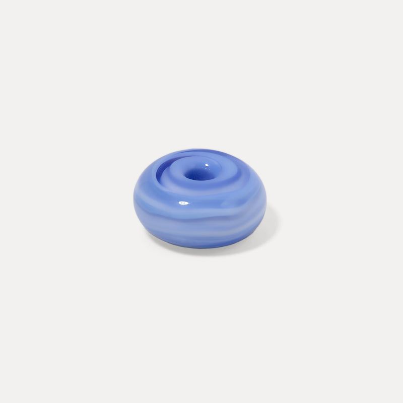 Rondella Murano Glass Candy Blue - Single