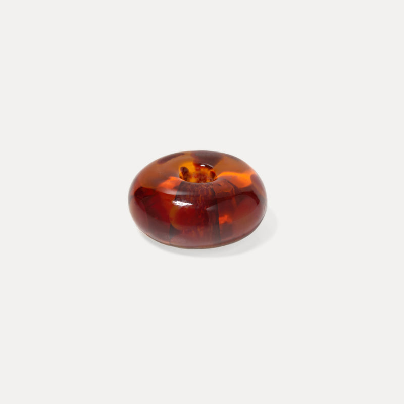 Rondella Murano Glass Dotted Caramel - Single