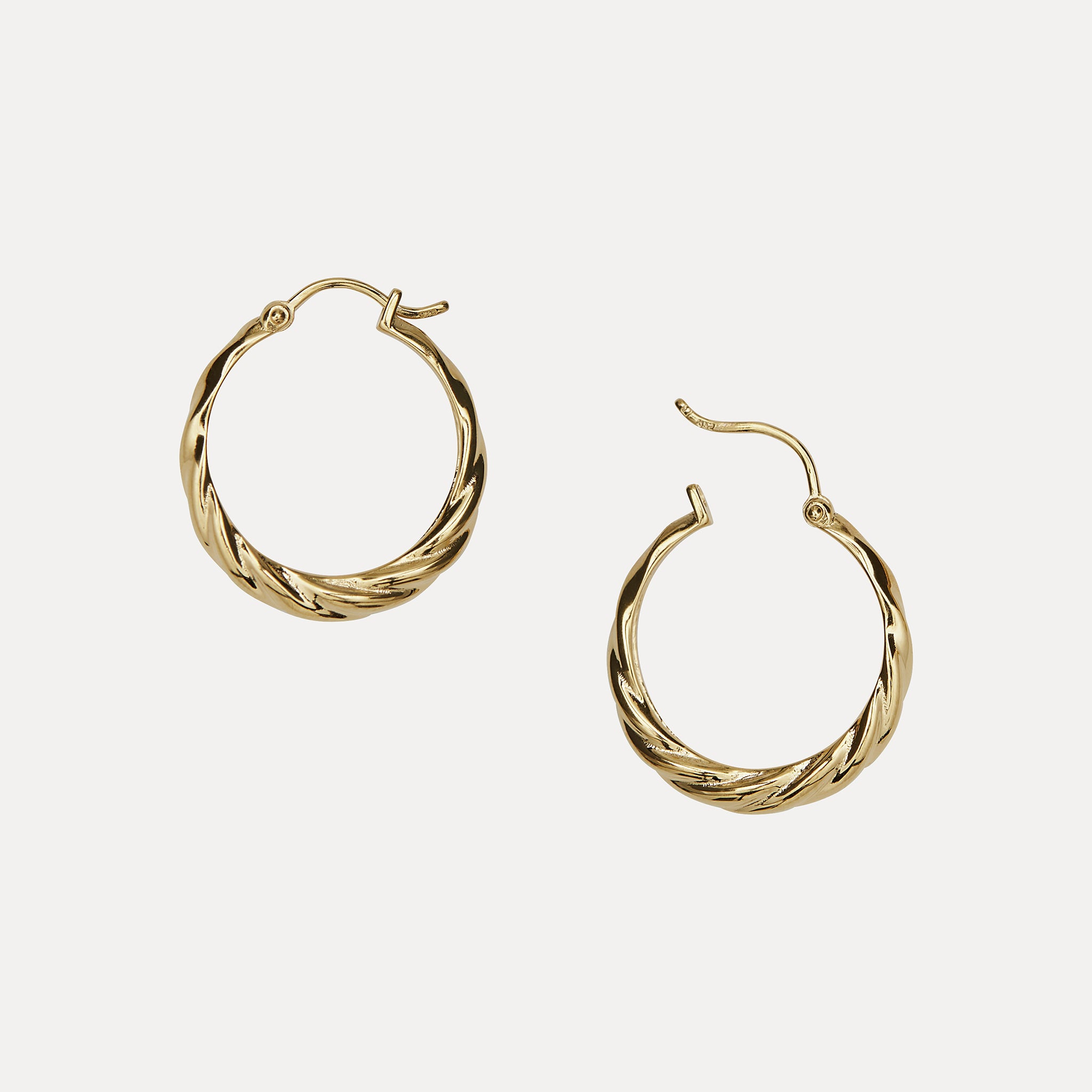 Nest Hoop Earrings | 14k Gold