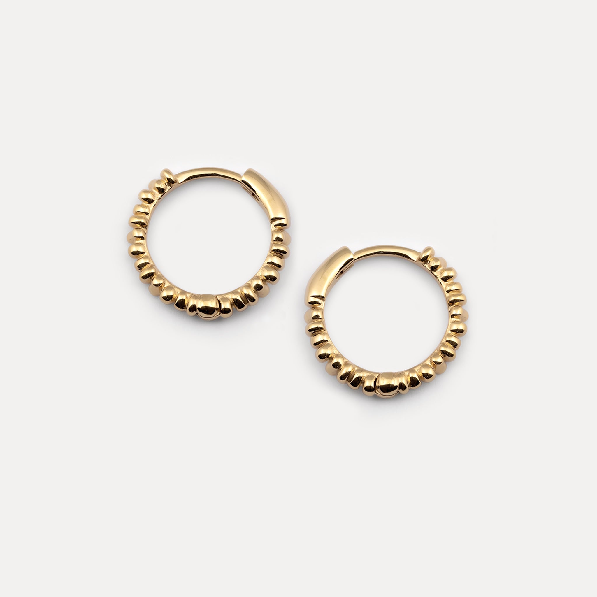 Ore Hoop Earrings | 14k Gold