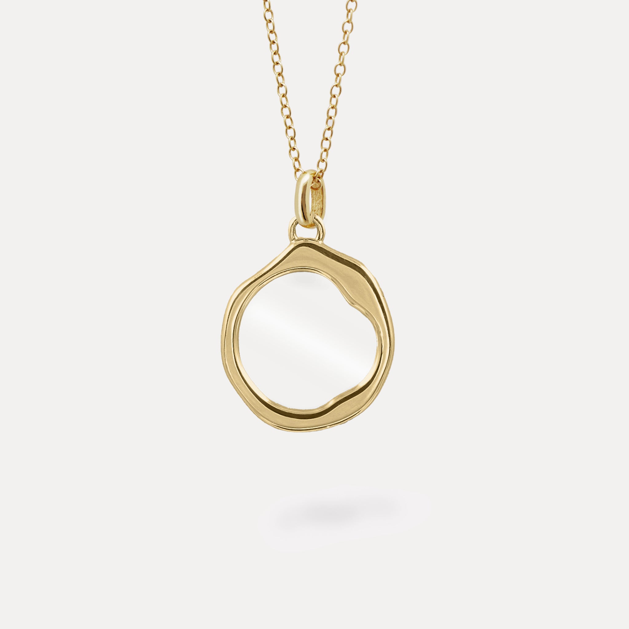 Quartz Organic Necklace | 14k Gold