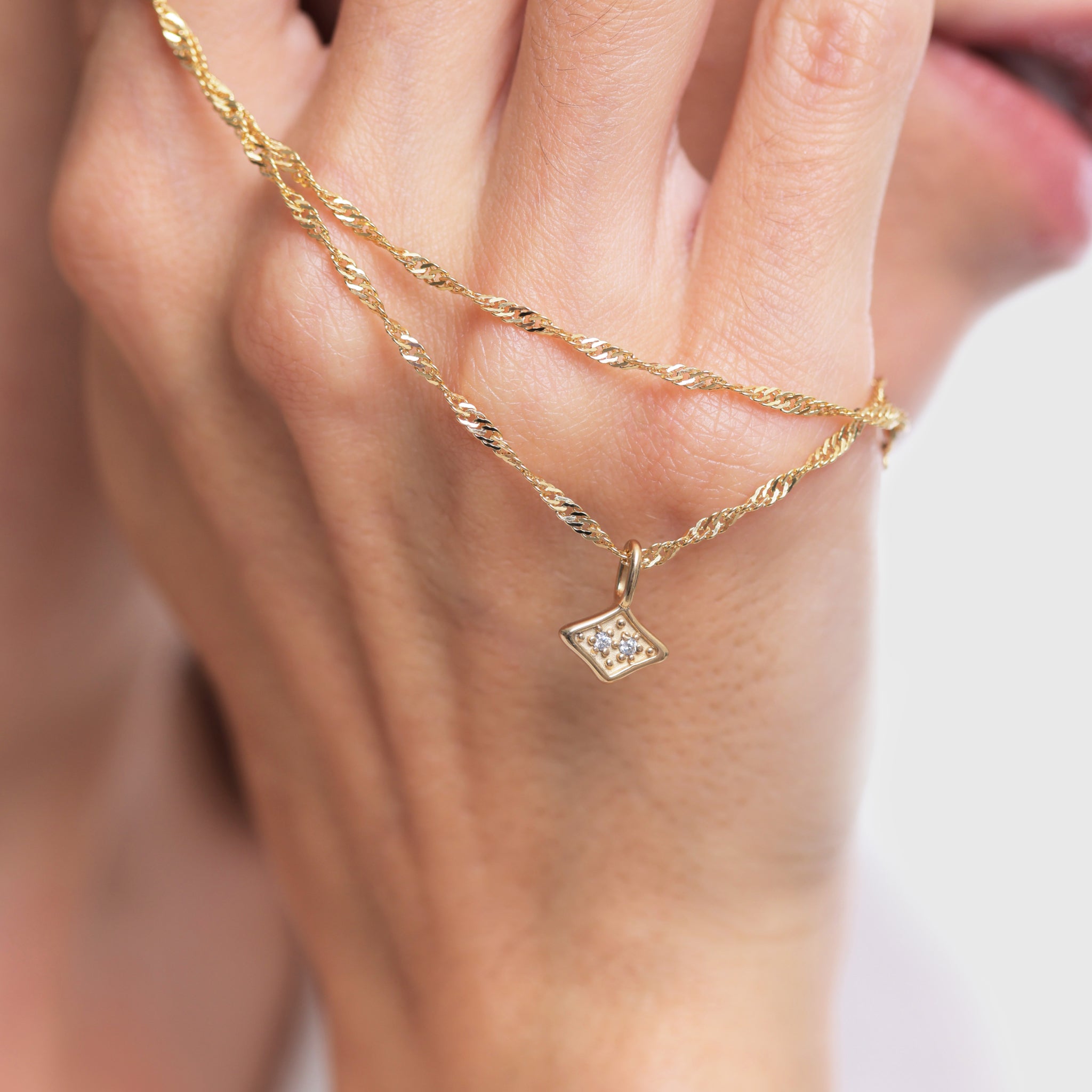 White Sapphire Supernova Pavé Pendant