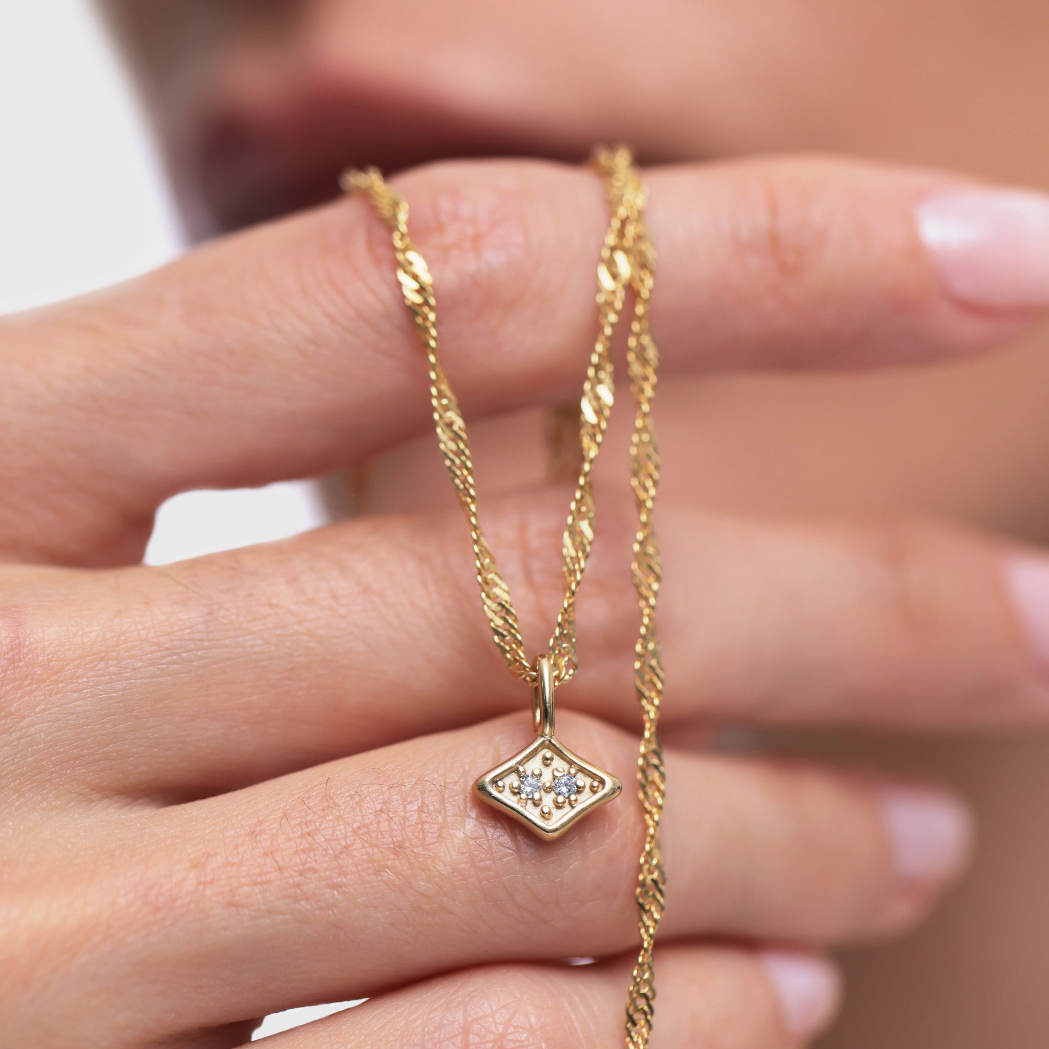 White Sapphire Supernova Pavé Pendant