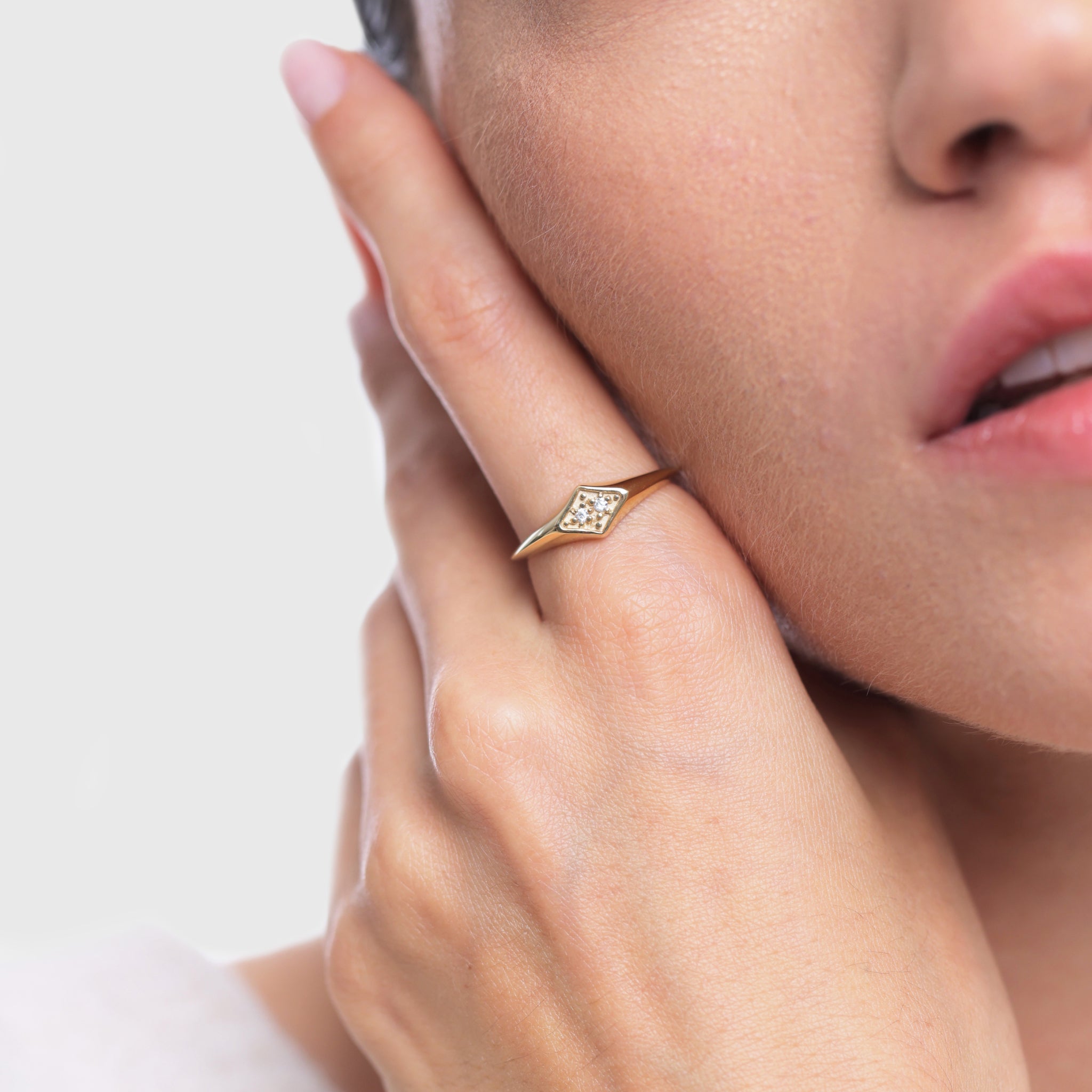 White Sapphire Supernova Pavé Ring