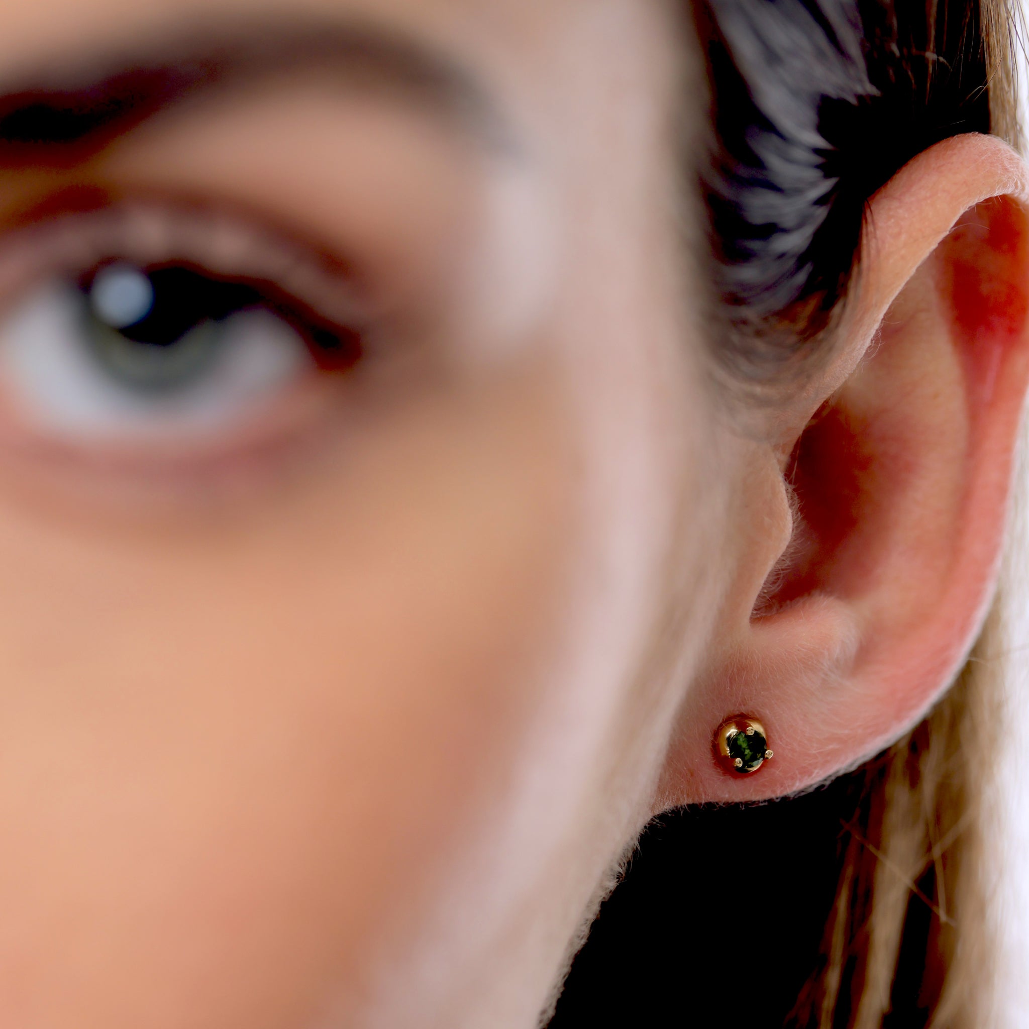 Mini Birthstone Stud Earrings