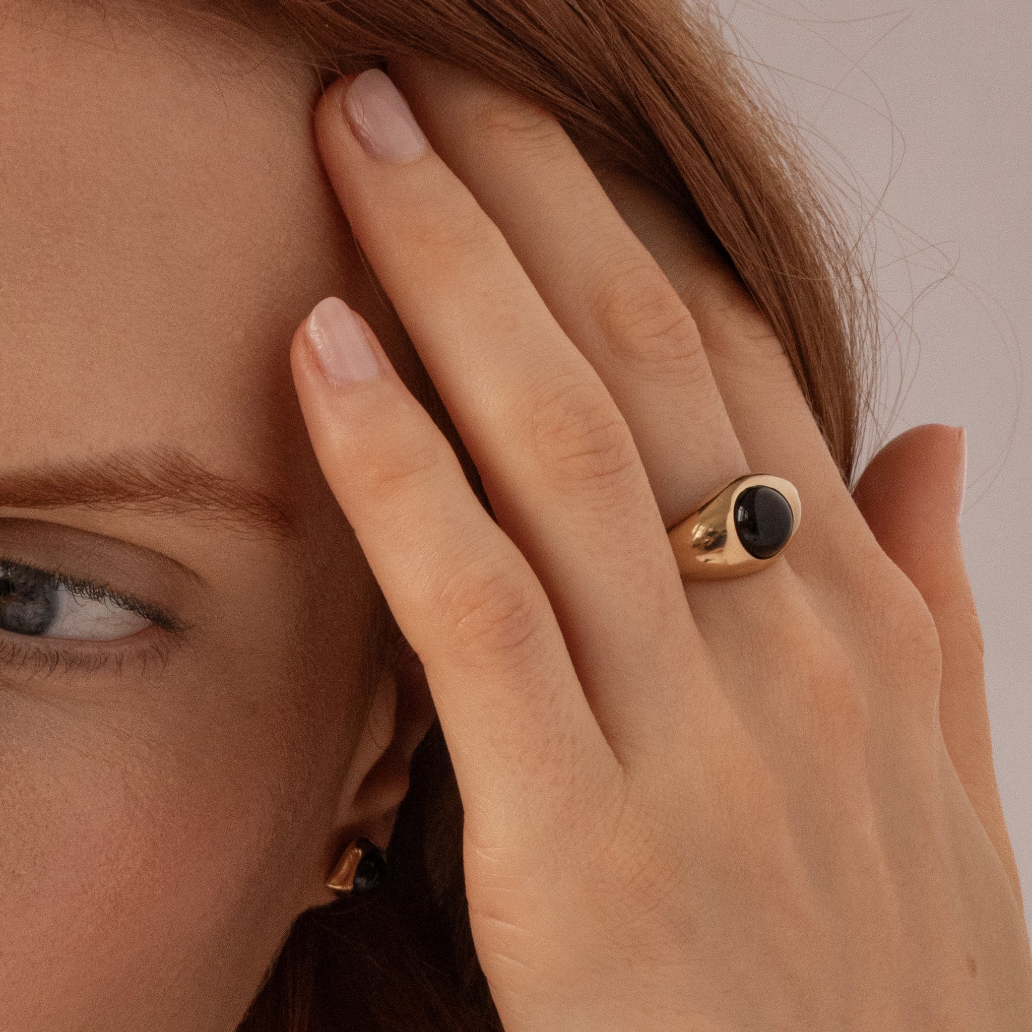 Onyx Eden Pea Ring