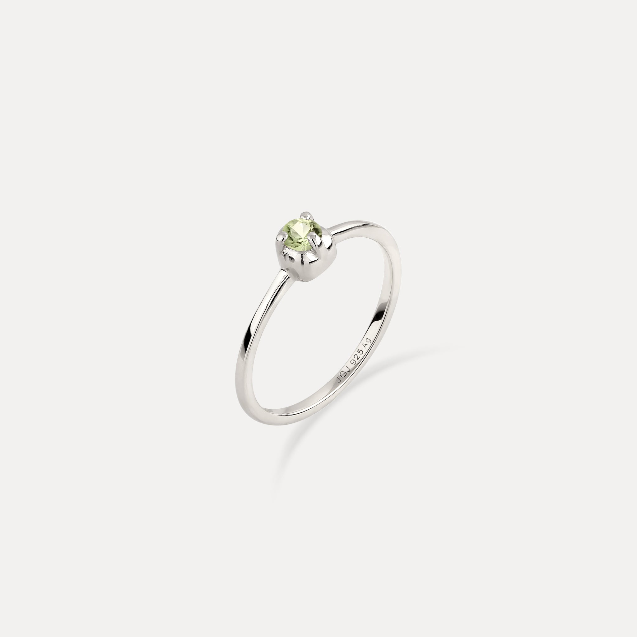 Mini Birthstone Ring 925 Silver