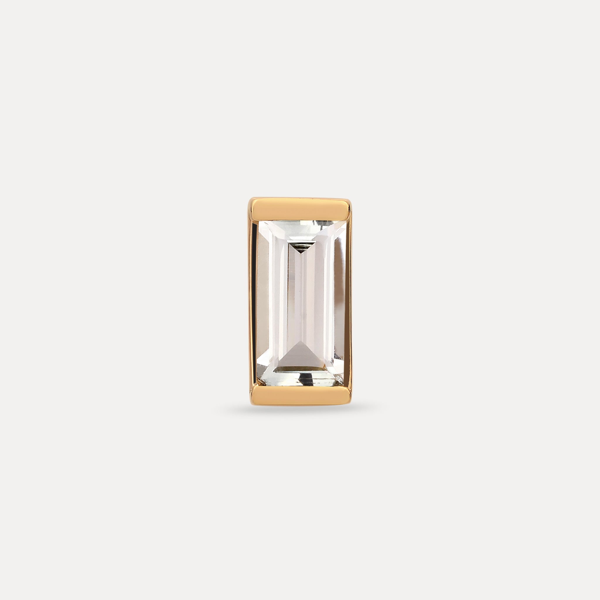 Beryl Balance Baguette Stud Earring - Single