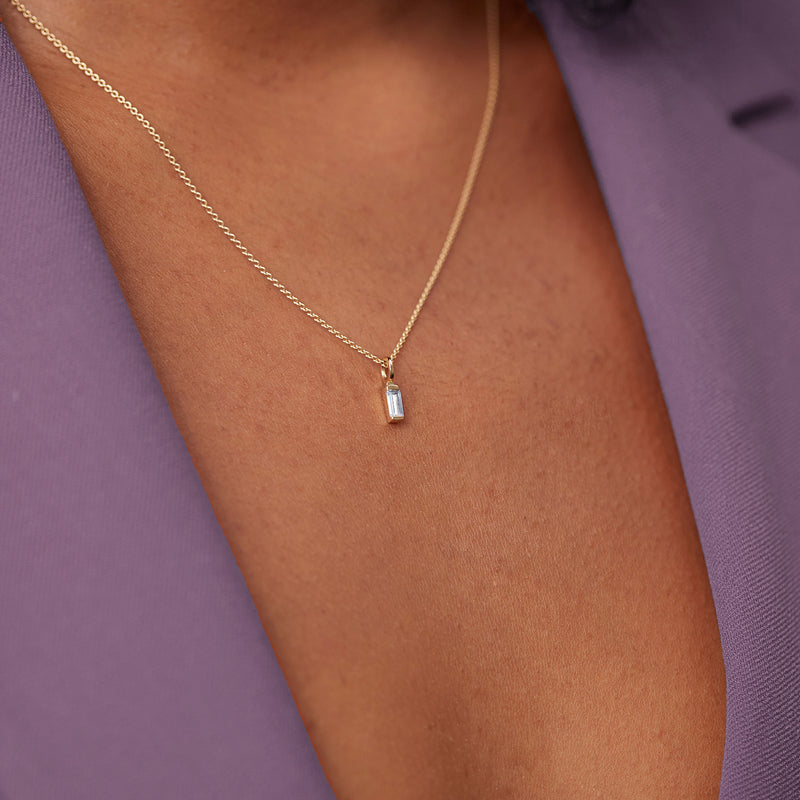 Retro Pendant Aquamarine