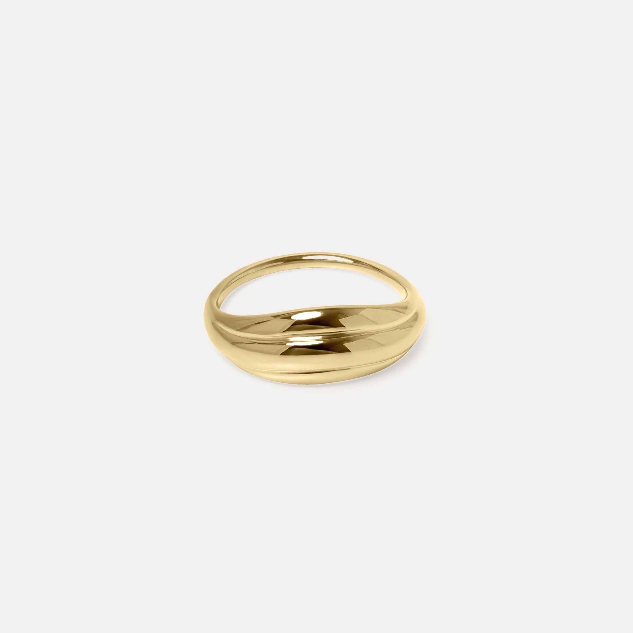 Rise Bombé Ring 14k Massivgold