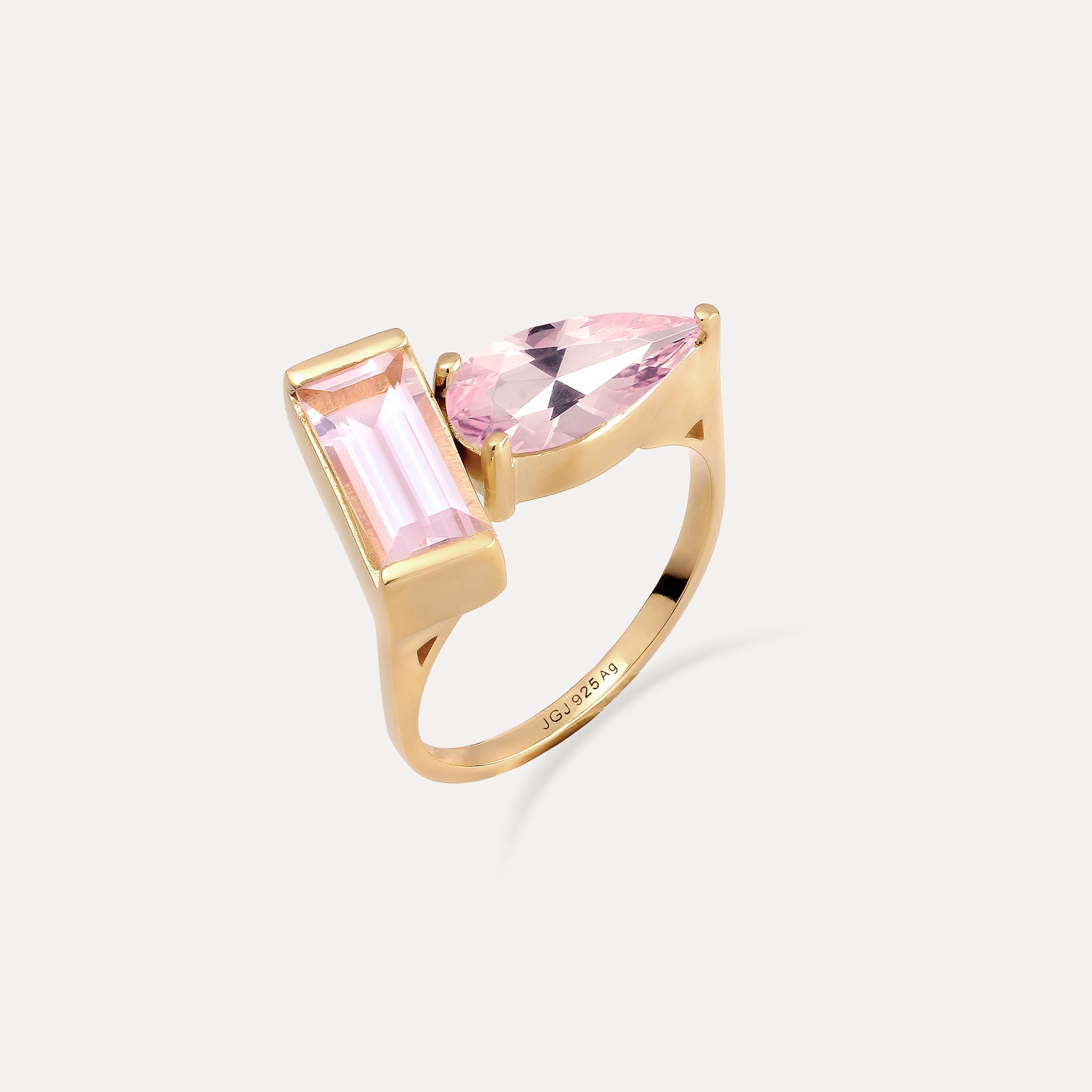 Rose Quartz Balance Ring