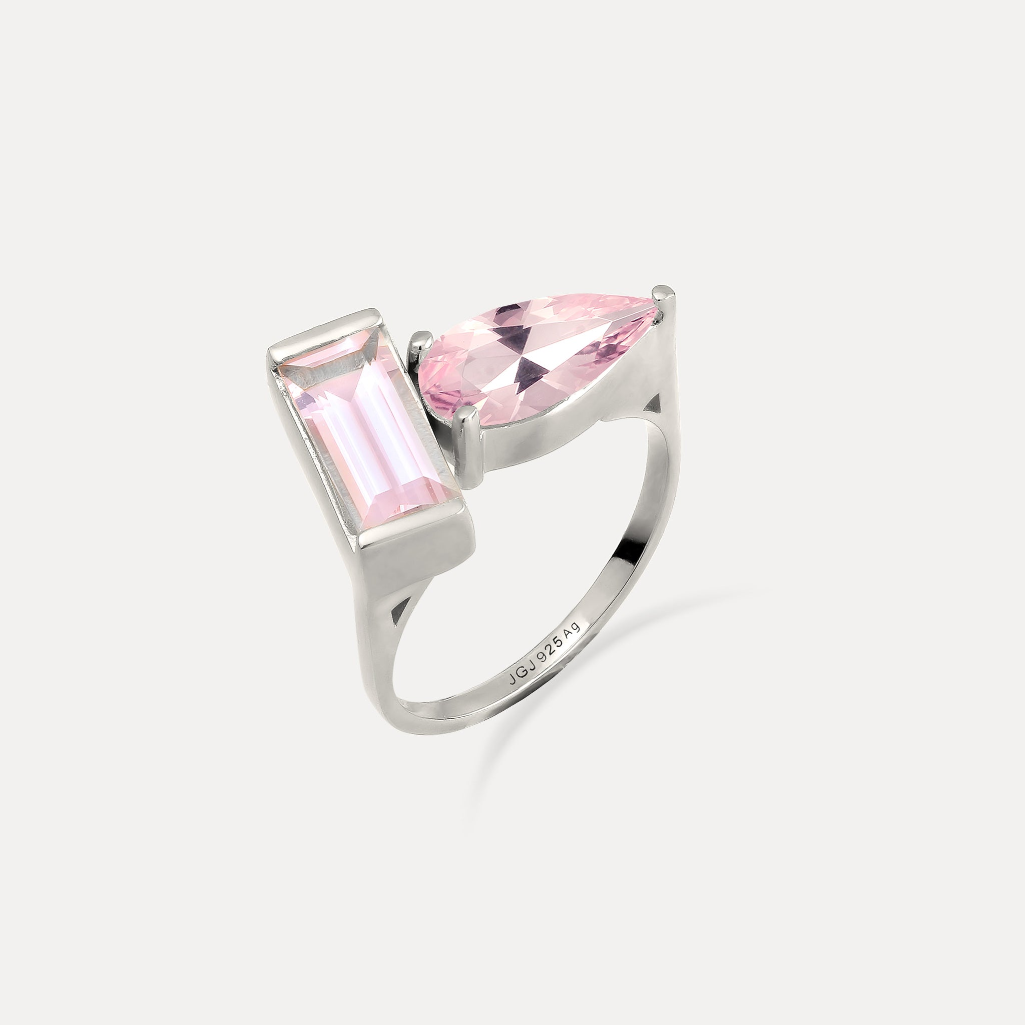 Rose Quartz Balance Ring