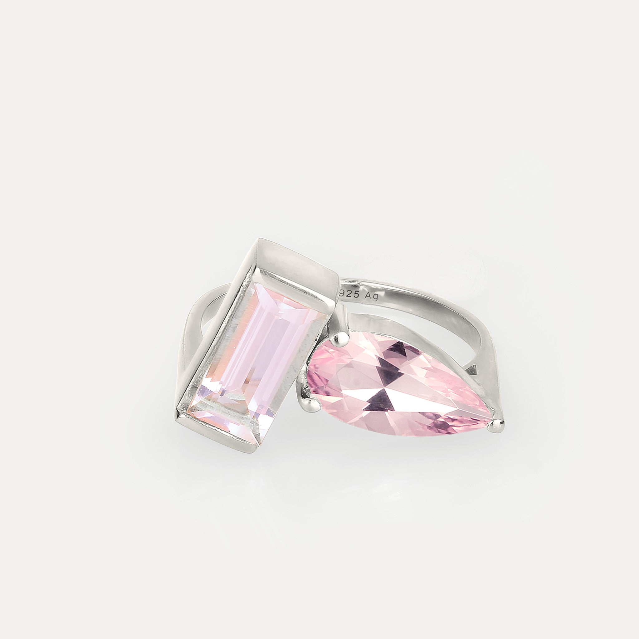 Rose Quartz Balance Ring