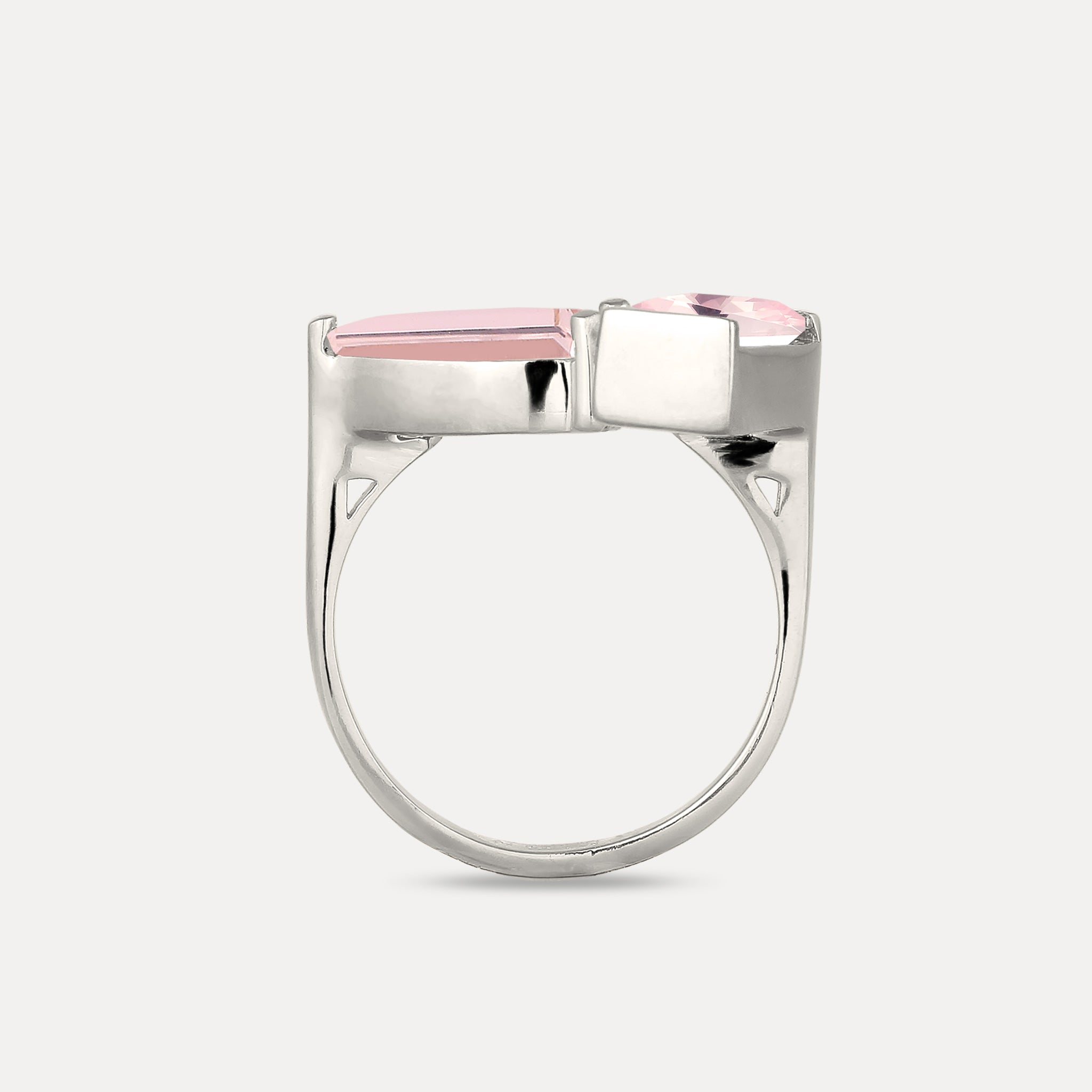 Rose Quartz Balance Ring