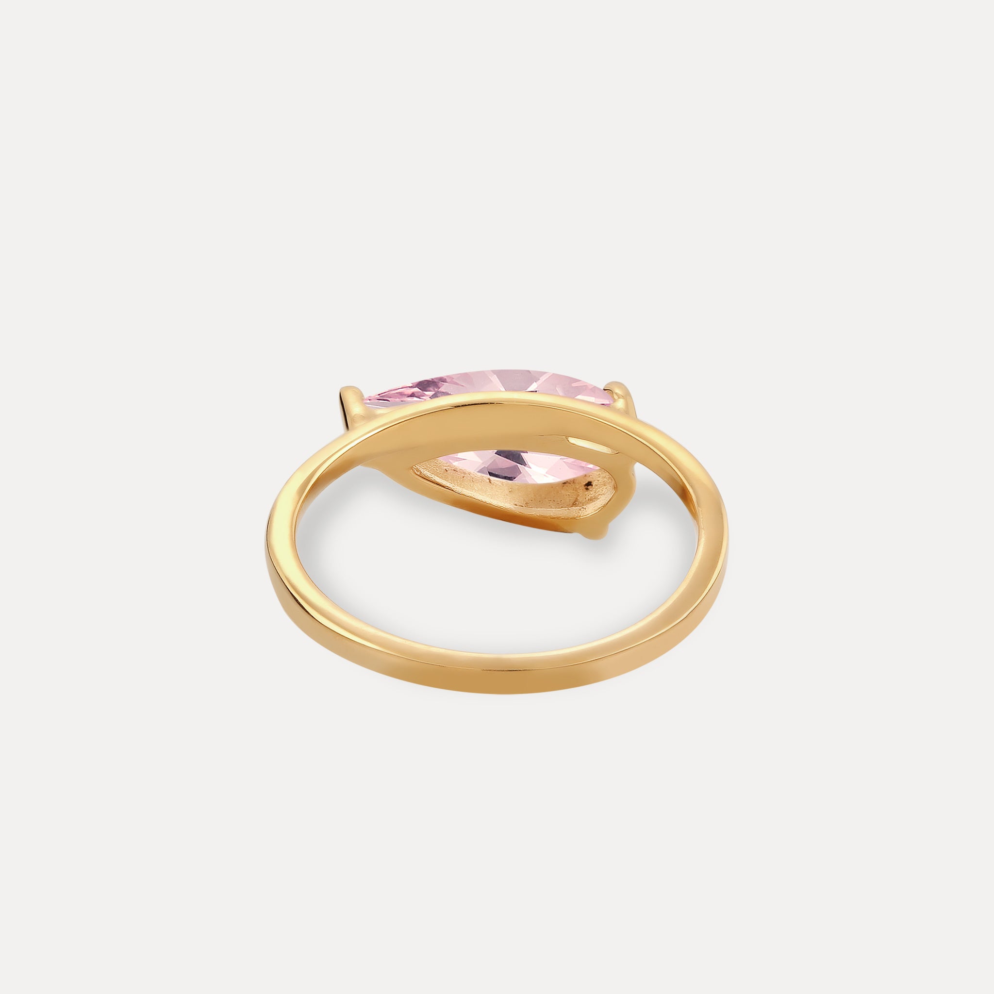 Rose Quartz Balance Drop Ring