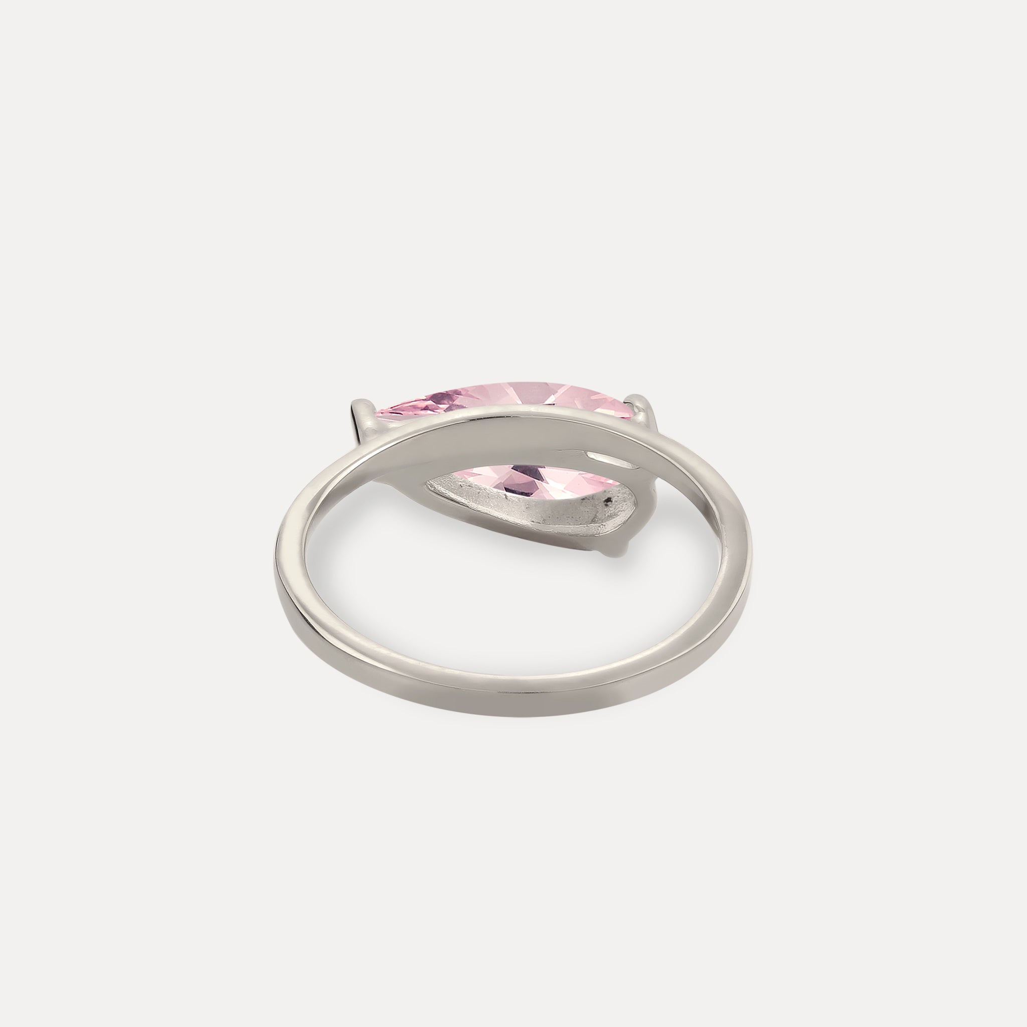 Rose Quartz Balance Drop Ring