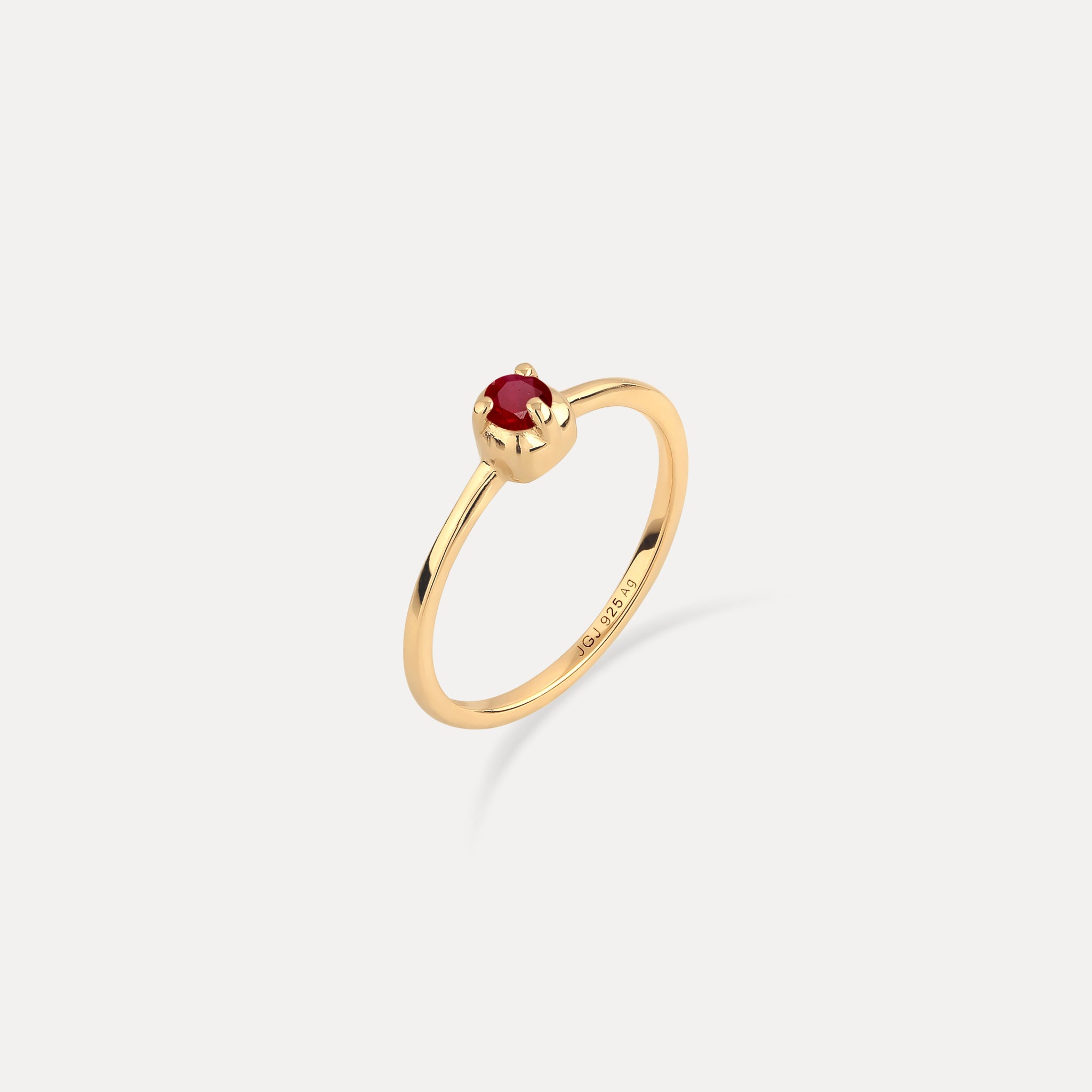 Mini Birthstone Ring 24k Gold Vermeil
