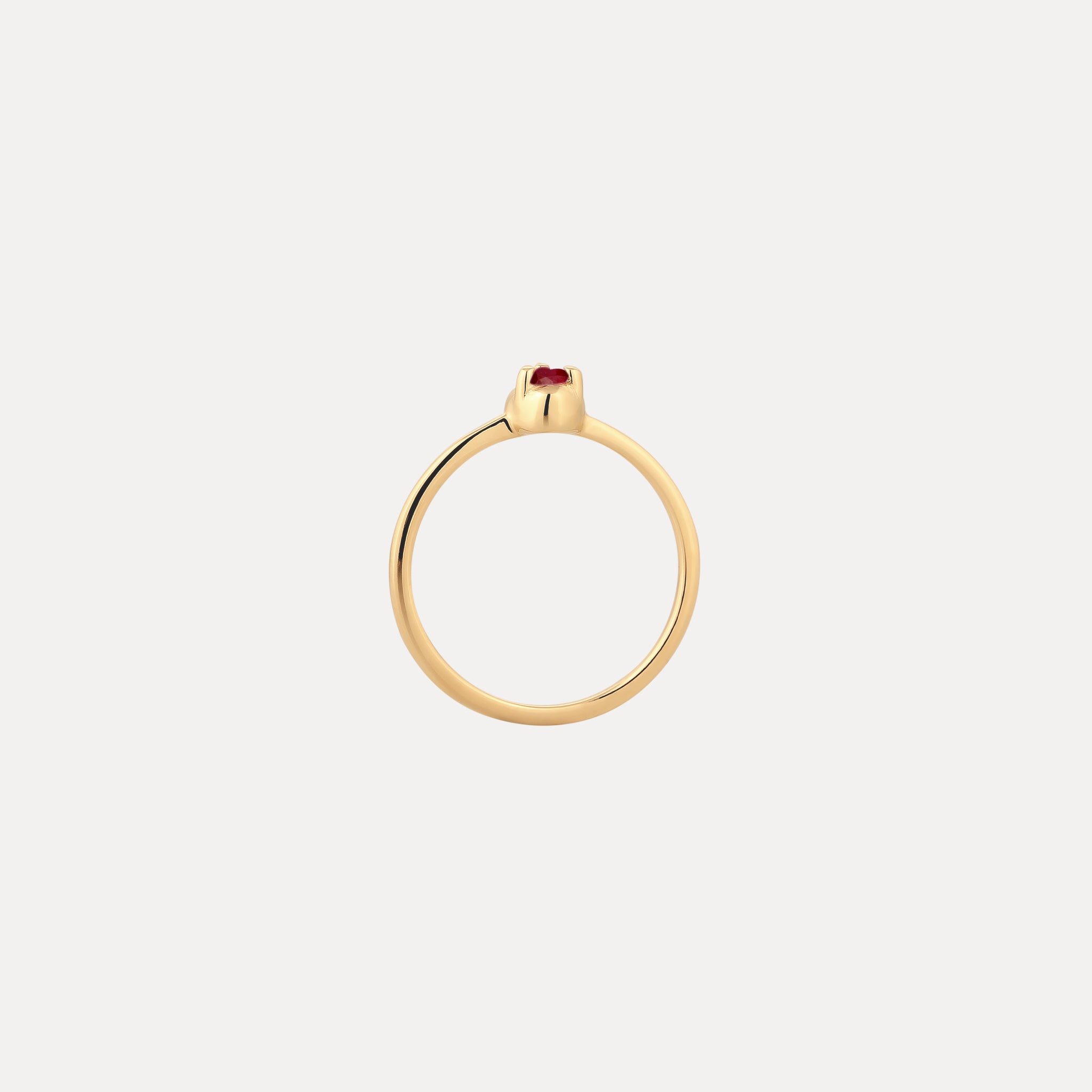 Mini Birthstone Ring 24k Gold Vermeil