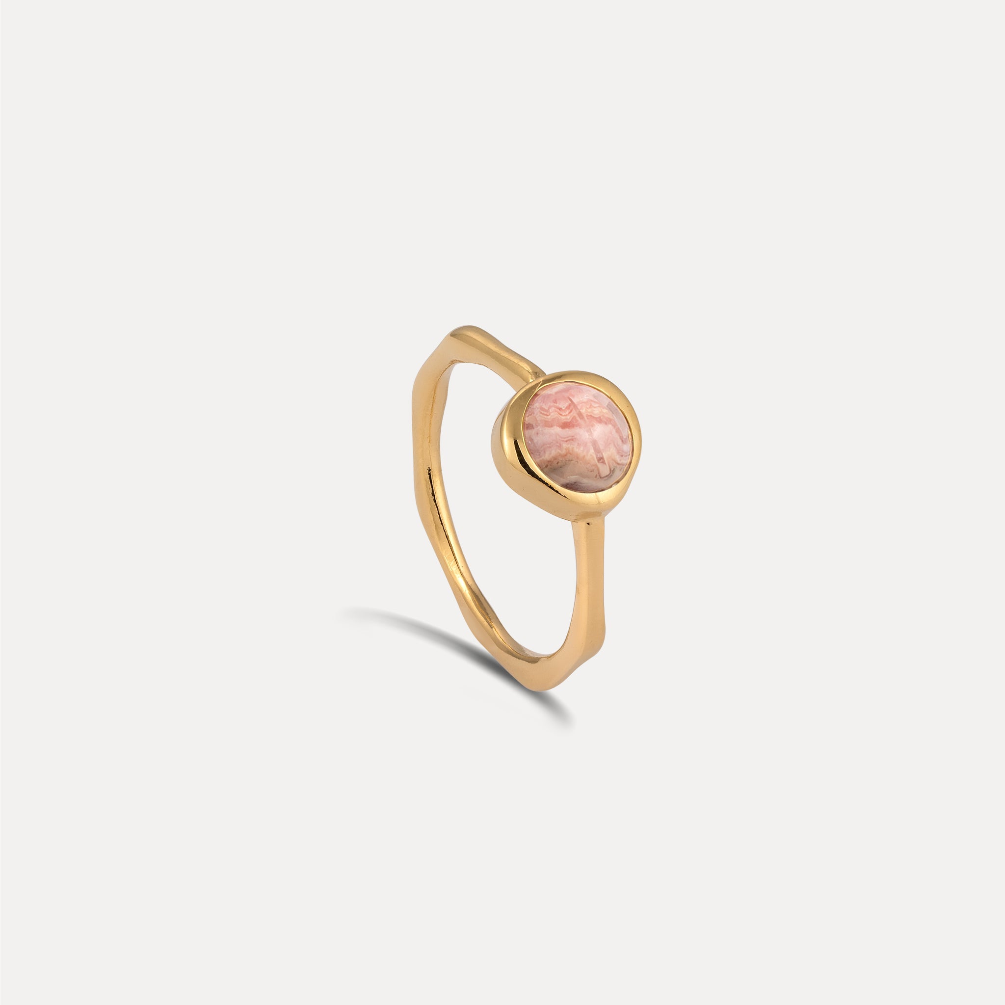Zodiac Birthstone Ring 24k Gold Vermeil - Glossy