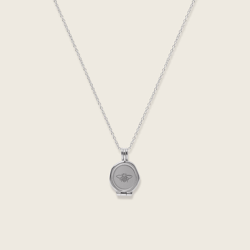 Honey Bee Seal Locket Necklace