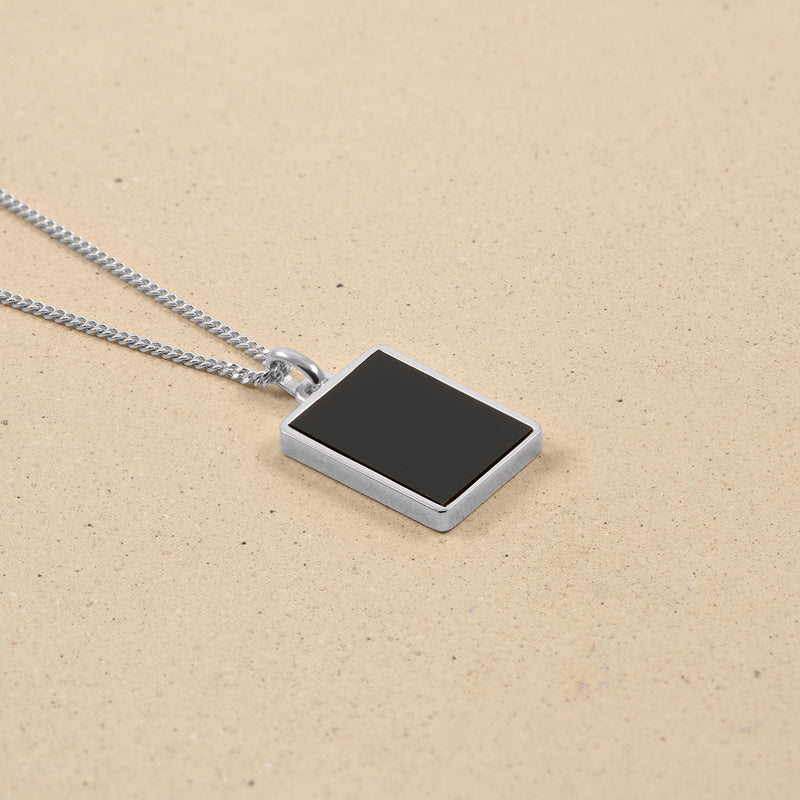 Tag Necklace Onyx