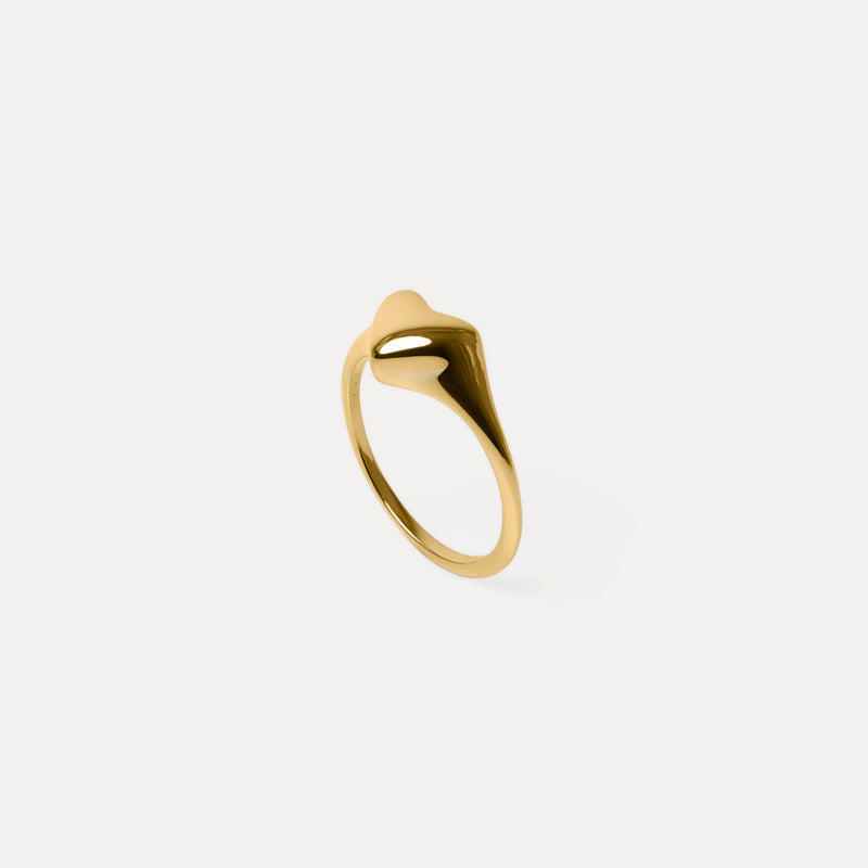Soft Heart Signet Ring