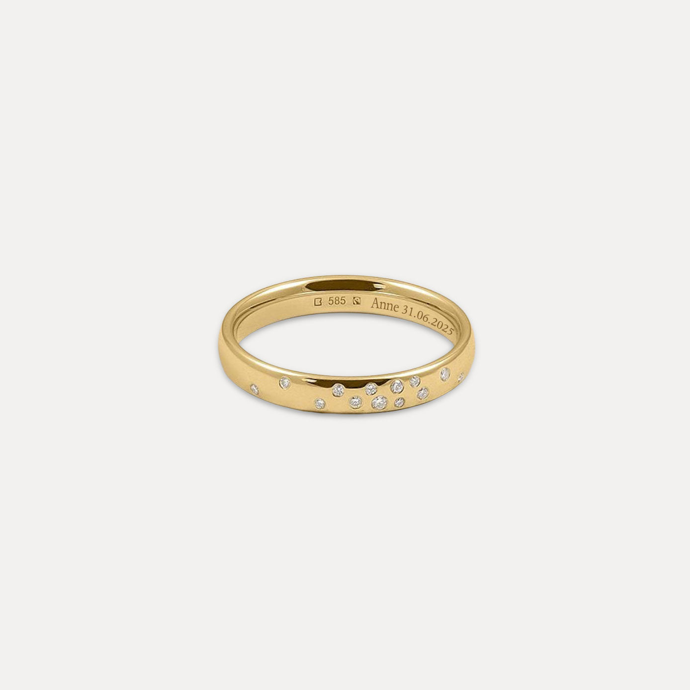 Diamond Starlit Fair Band | 14k Gold