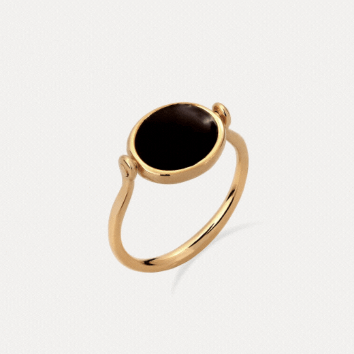 Supernova Engravable Flip Enamel Ring