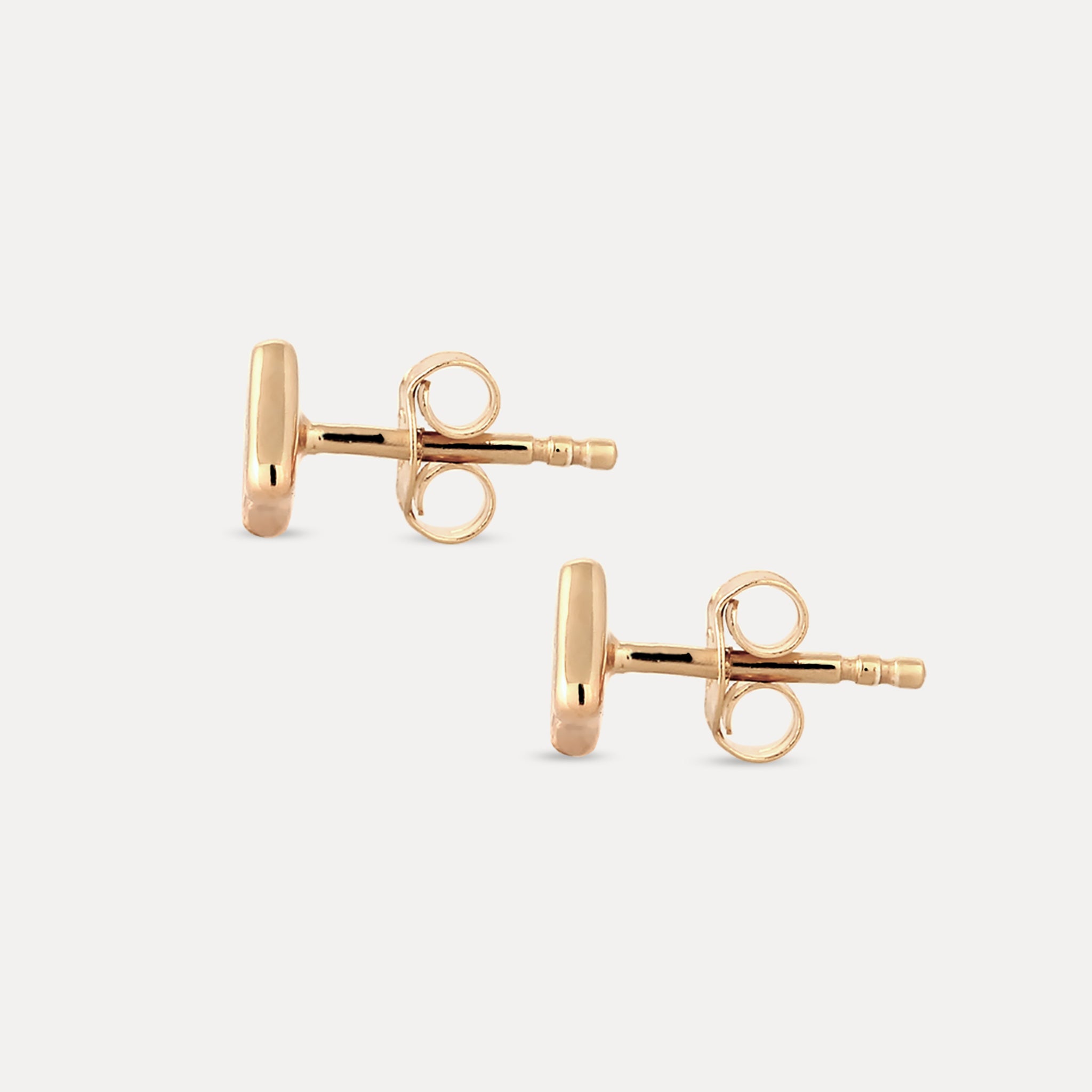 White Sapphire Supernova Pavé Stud Earrings | 14k Gold