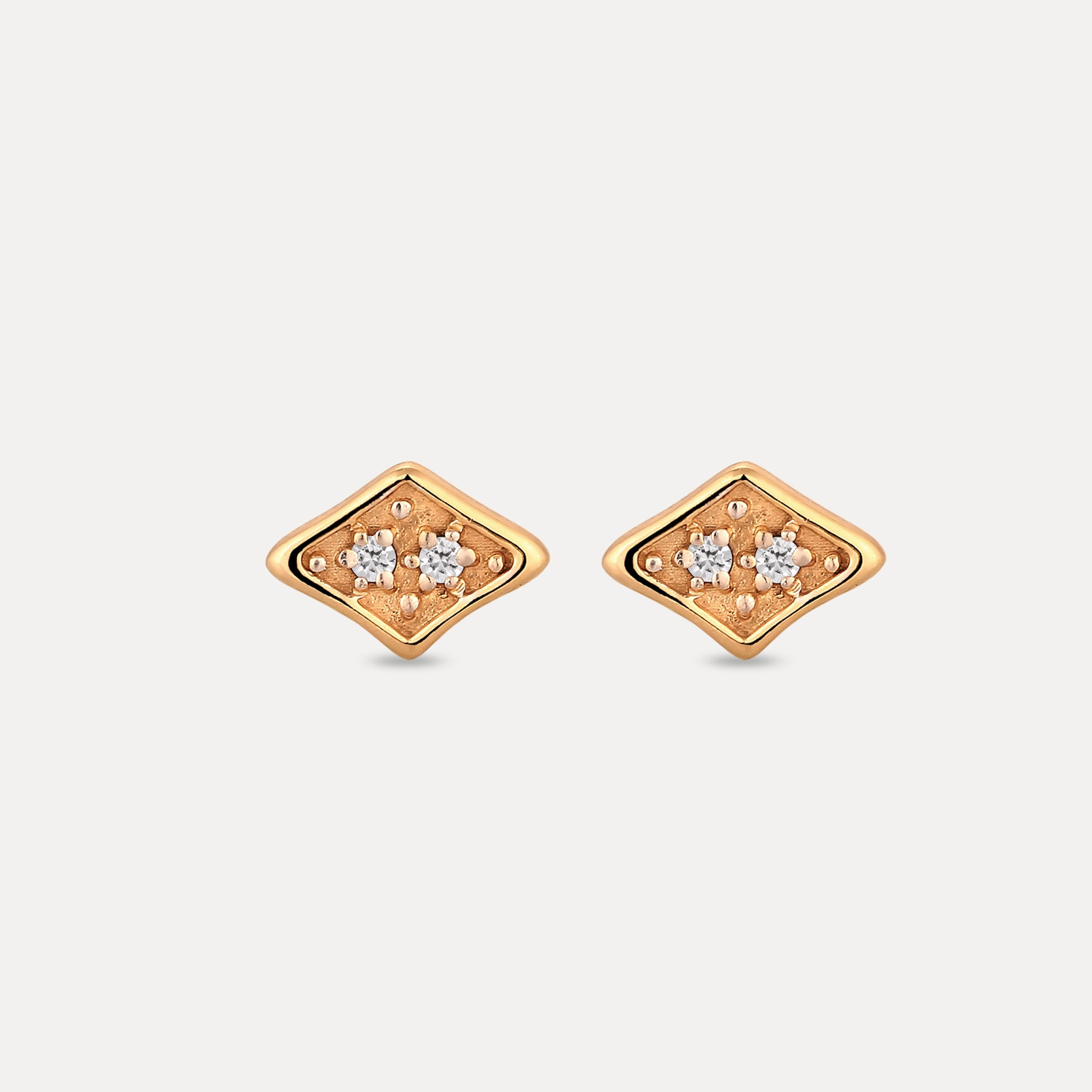 White Sapphire Supernova Pavé Stud Earrings